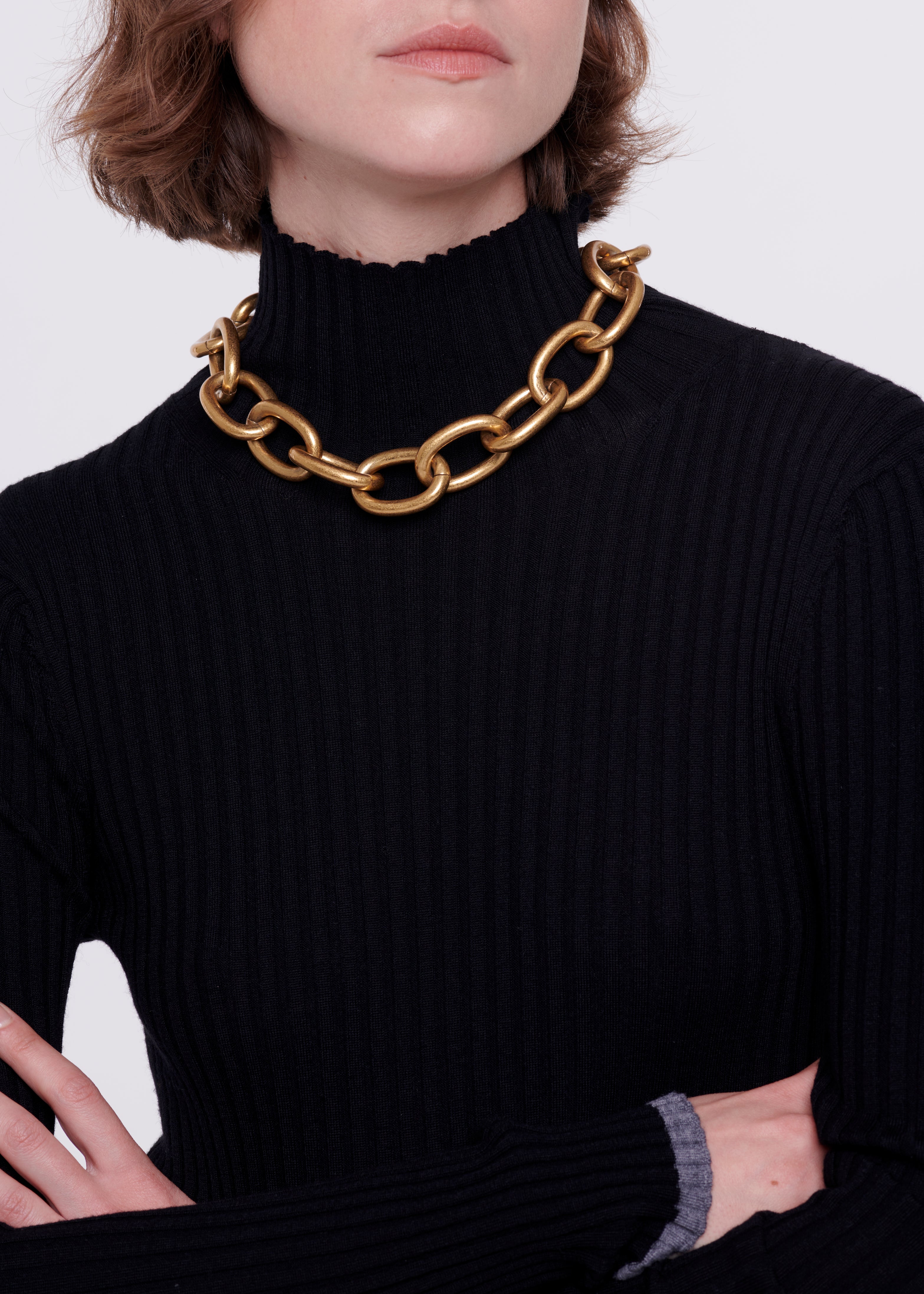 CHUNKY GOLD CHAIN NECKLACE