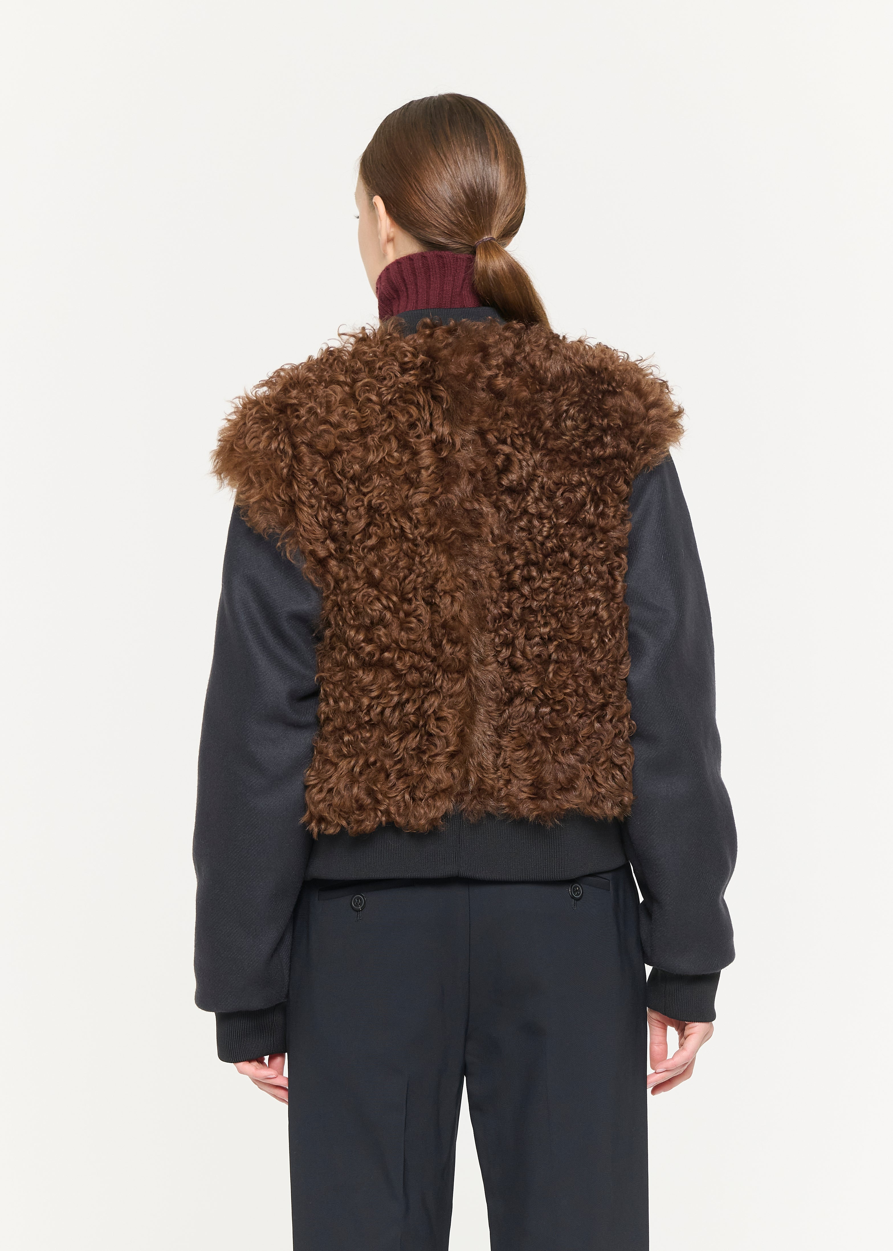 BOMBER JACKET WITH SHEARLING