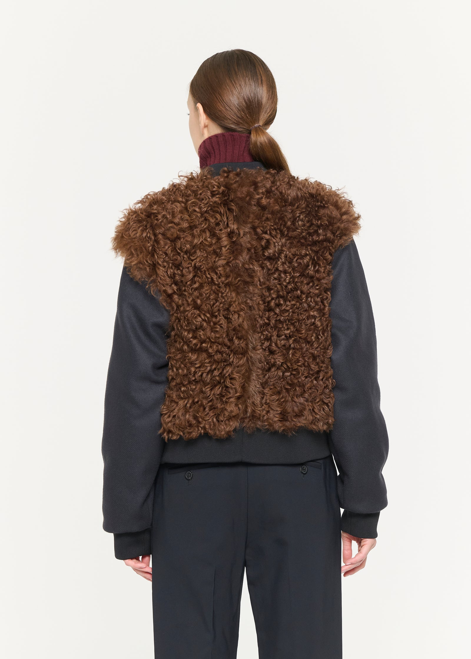 BOMBER JACKET WITH SHEARLING