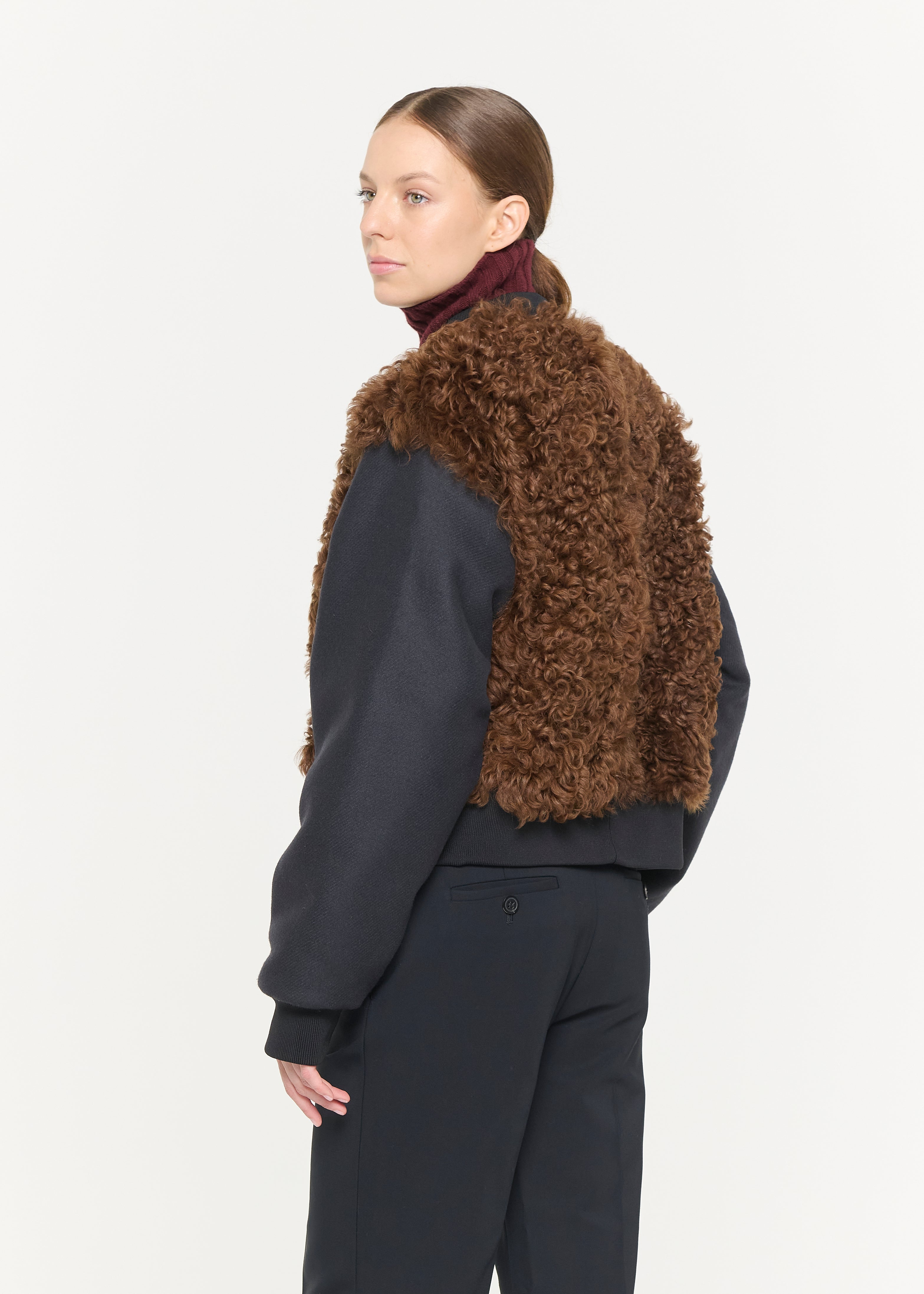 BOMBER JACKET WITH SHEARLING