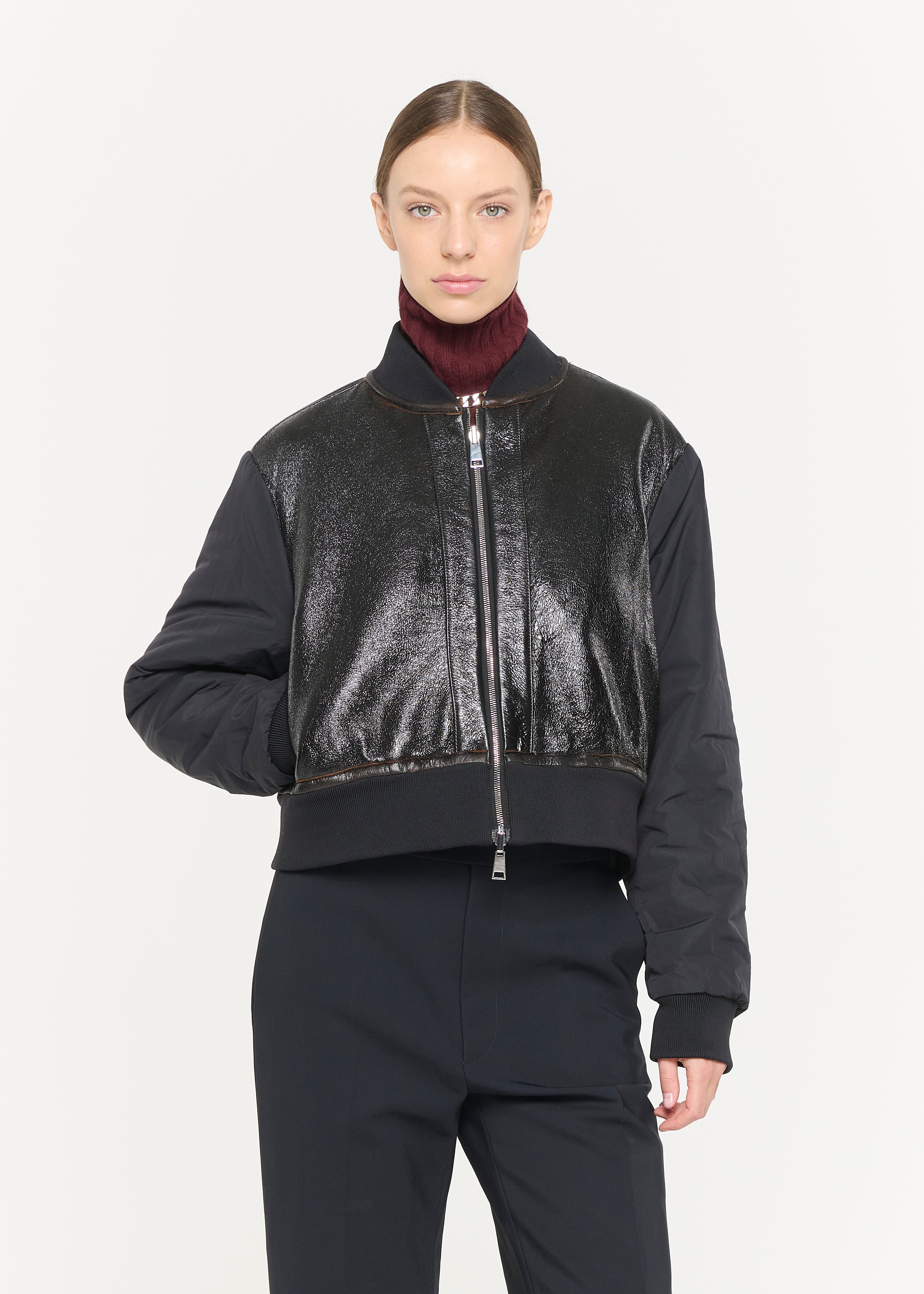 BOMBER JACKET WITH SHEARLING