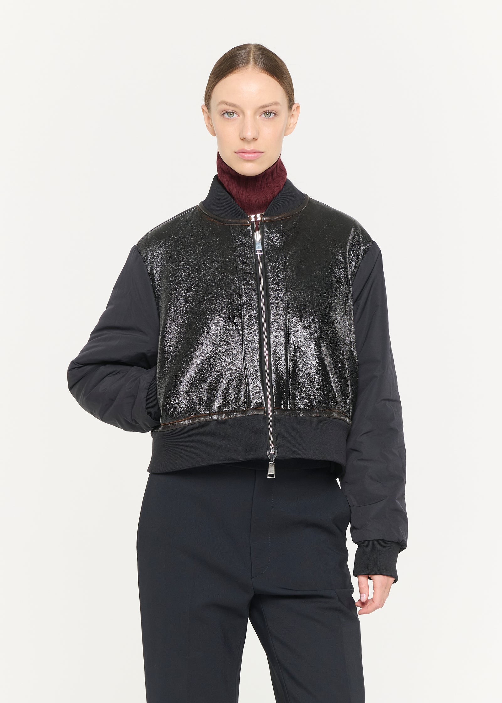 BOMBER JACKET WITH SHEARLING