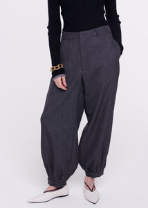 DARK GREY BALLOON PANTS