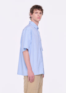 CAMICIA A RIGHE AZZURRA