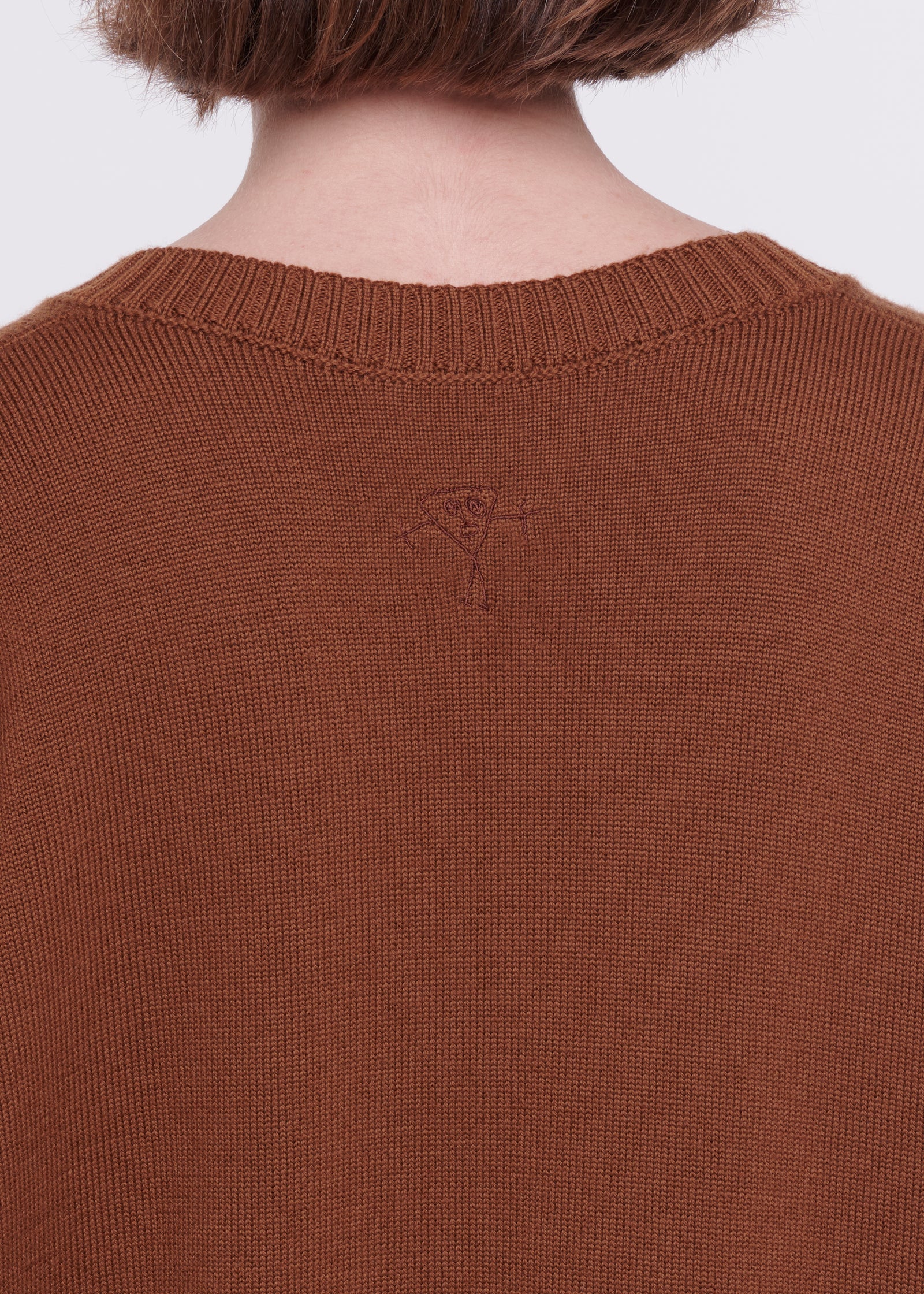 TOASTED MERINO WOOL V-NECK SWEATER