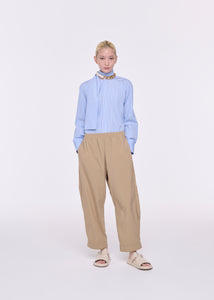 ELASTICATED SAND TECHINCAL PANAMA PANTS