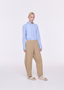 ELASTICATED SAND TECHINCAL PANAMA PANTS