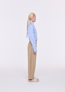 ELASTICATED SAND TECHINCAL PANAMA PANTS