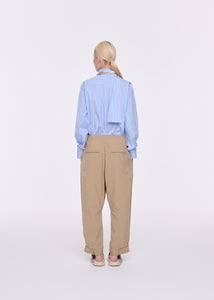 ELASTICATED SAND TECHINCAL PANAMA PANTS