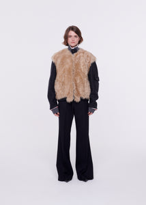 SHEARLING BOMBER JACKET