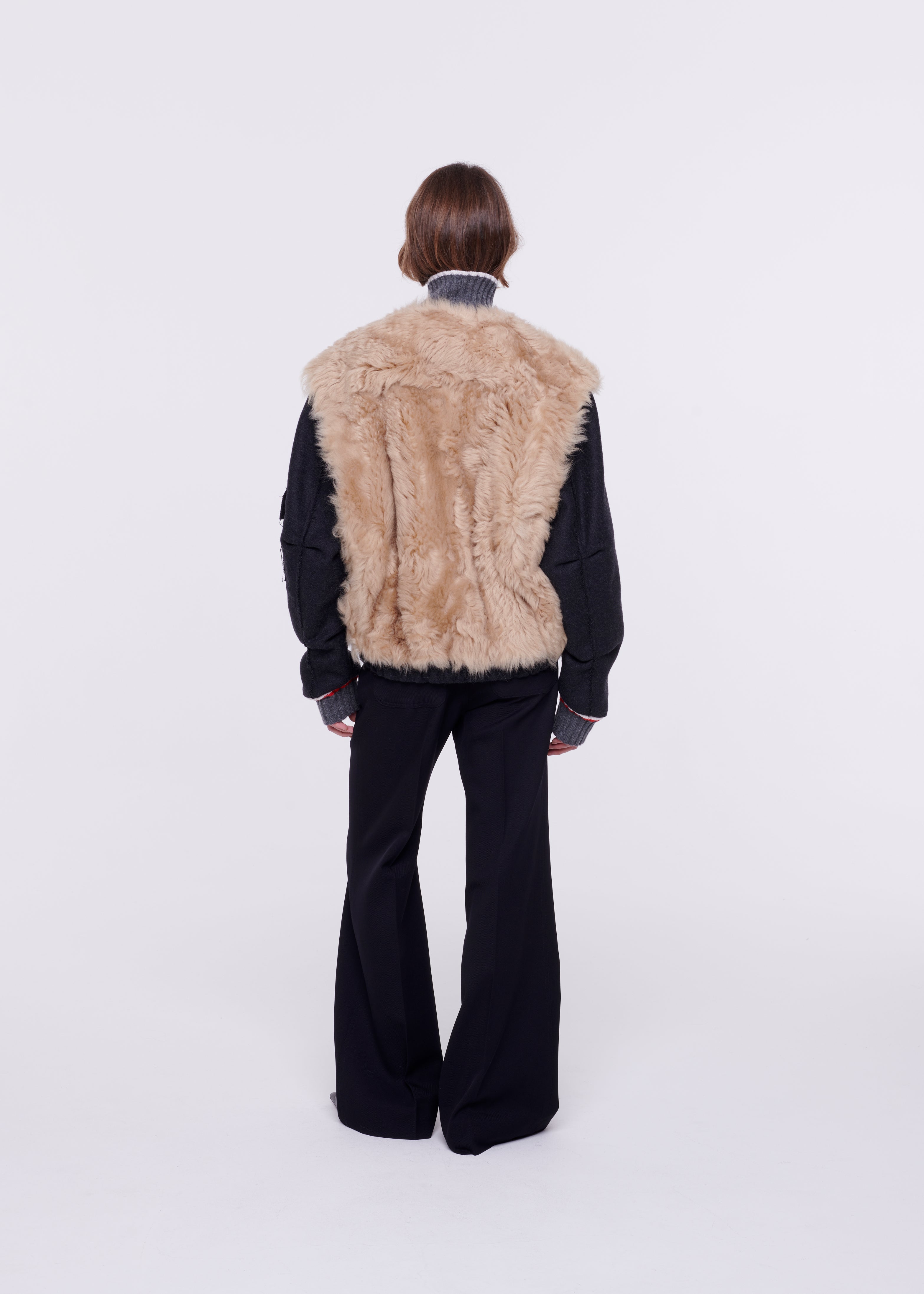 SHEARLING BOMBER JACKET