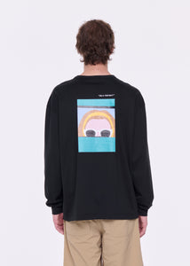 BLACK "SELF PORTRAIT" PRINT T-SHIRT