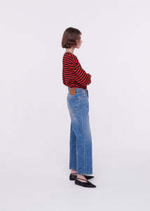 ANKLE-LENGTH MID RISE JEANS