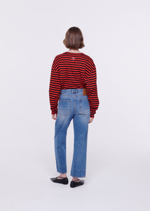 ANKLE-LENGTH MID RISE JEANS