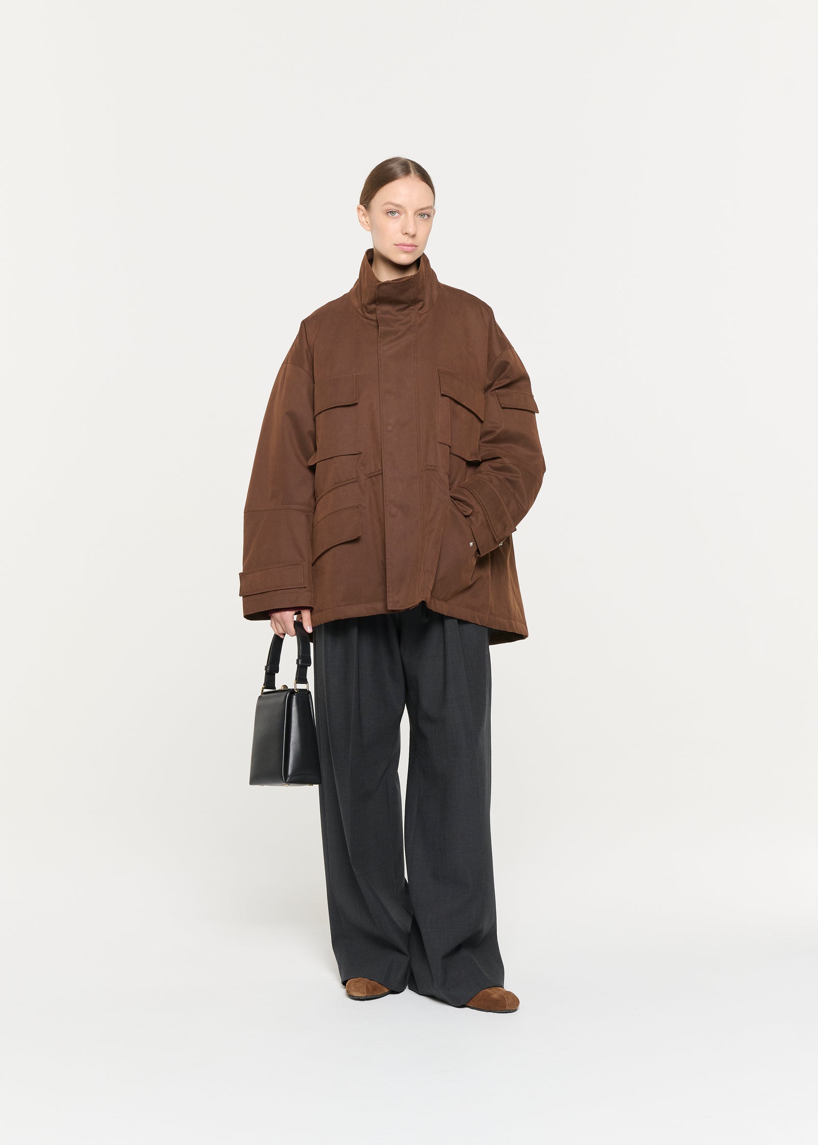 COTTON TWILL CARGO JACKET