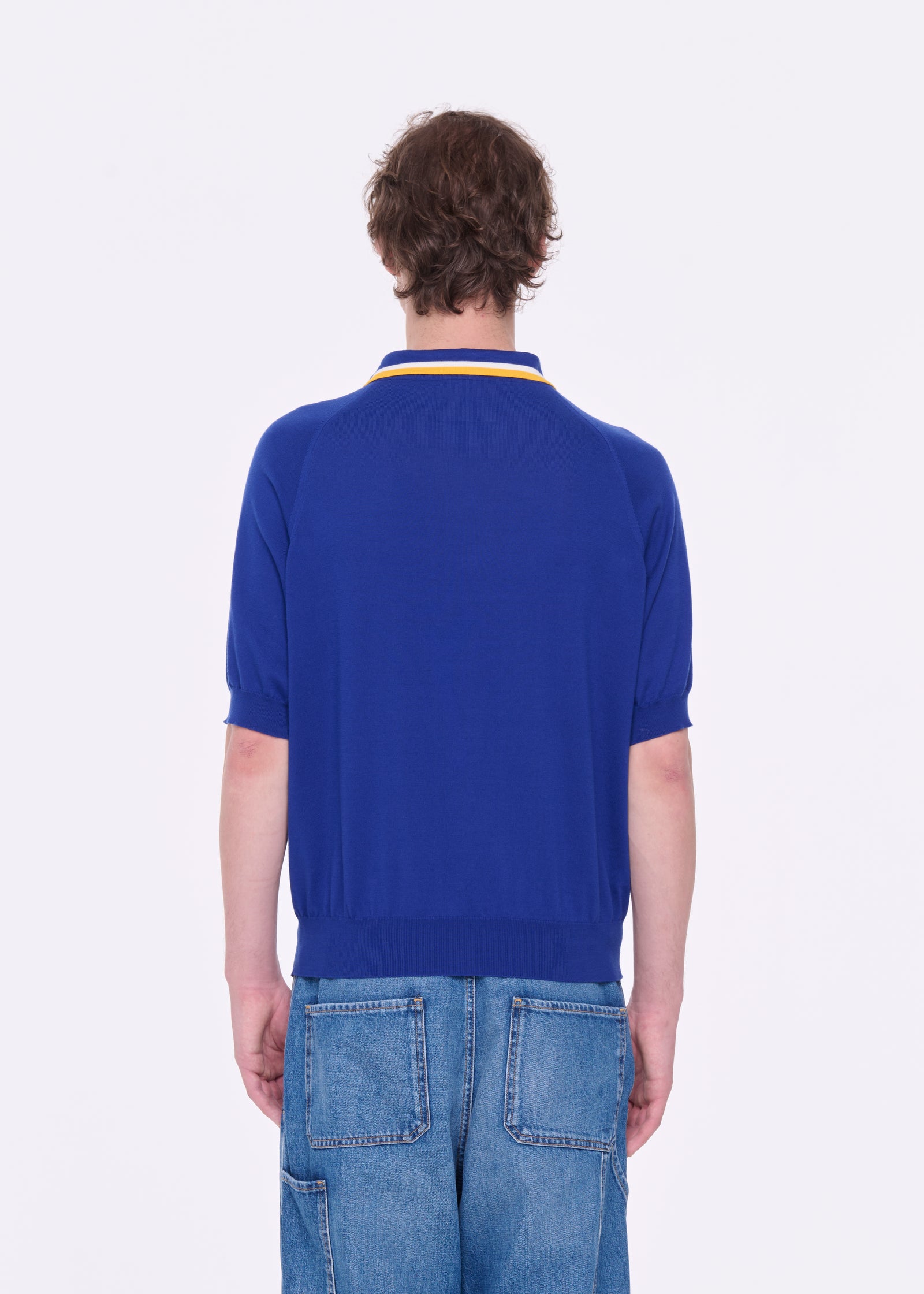 BLUETTE SHORT SLEEVE POLO SWEATER