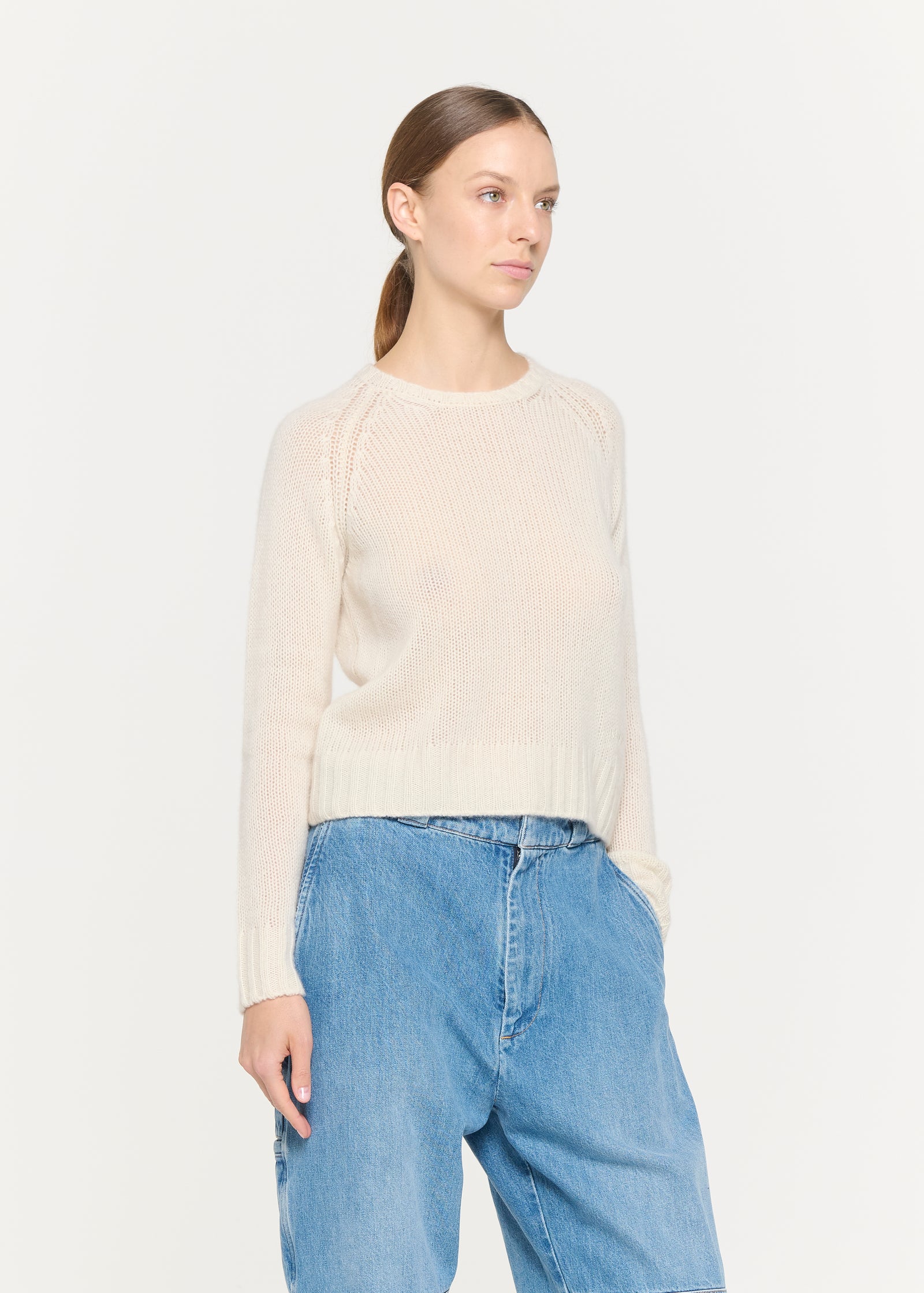 MILK CREW NECK SWEATER