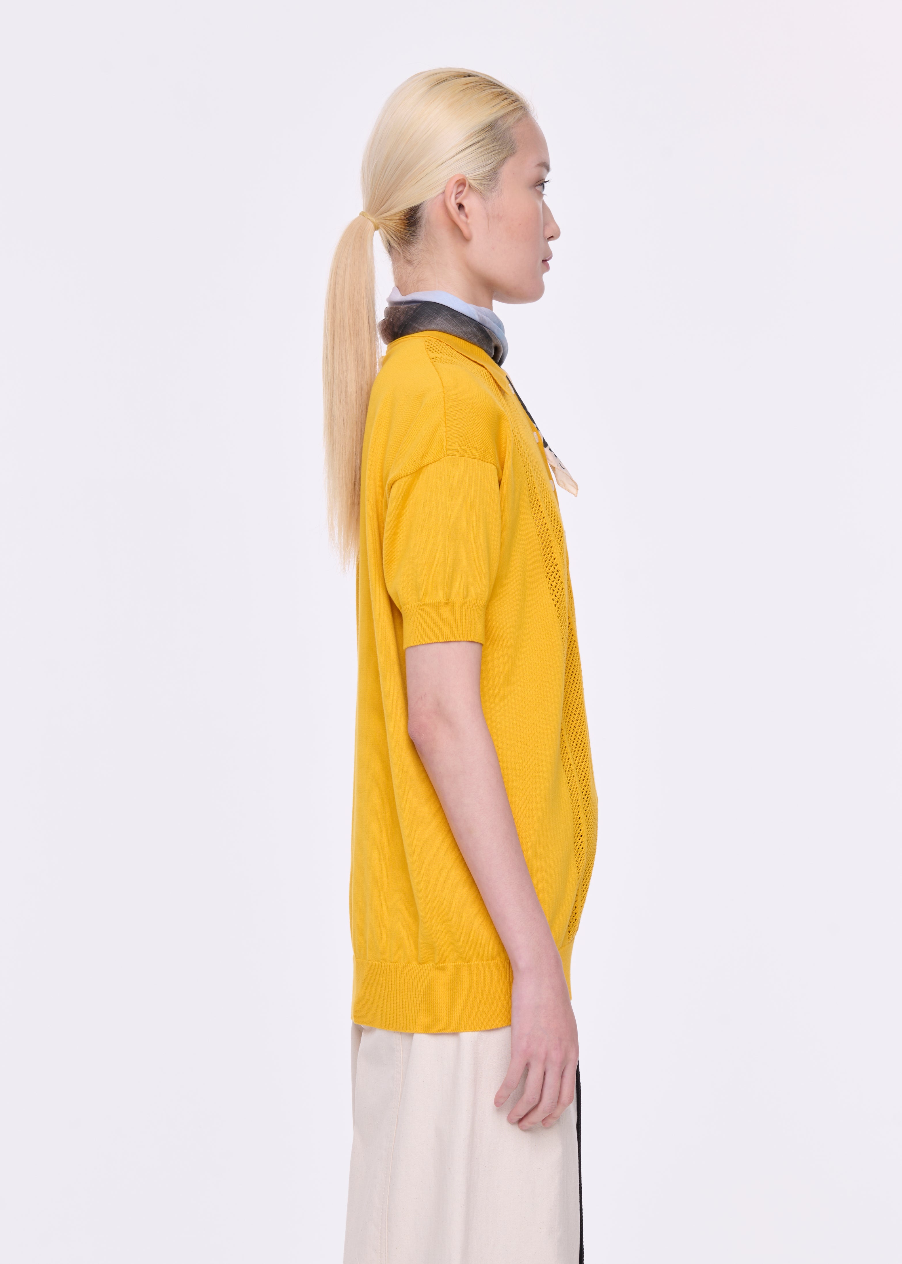 DANDELION KNITTED POLO SHIRT