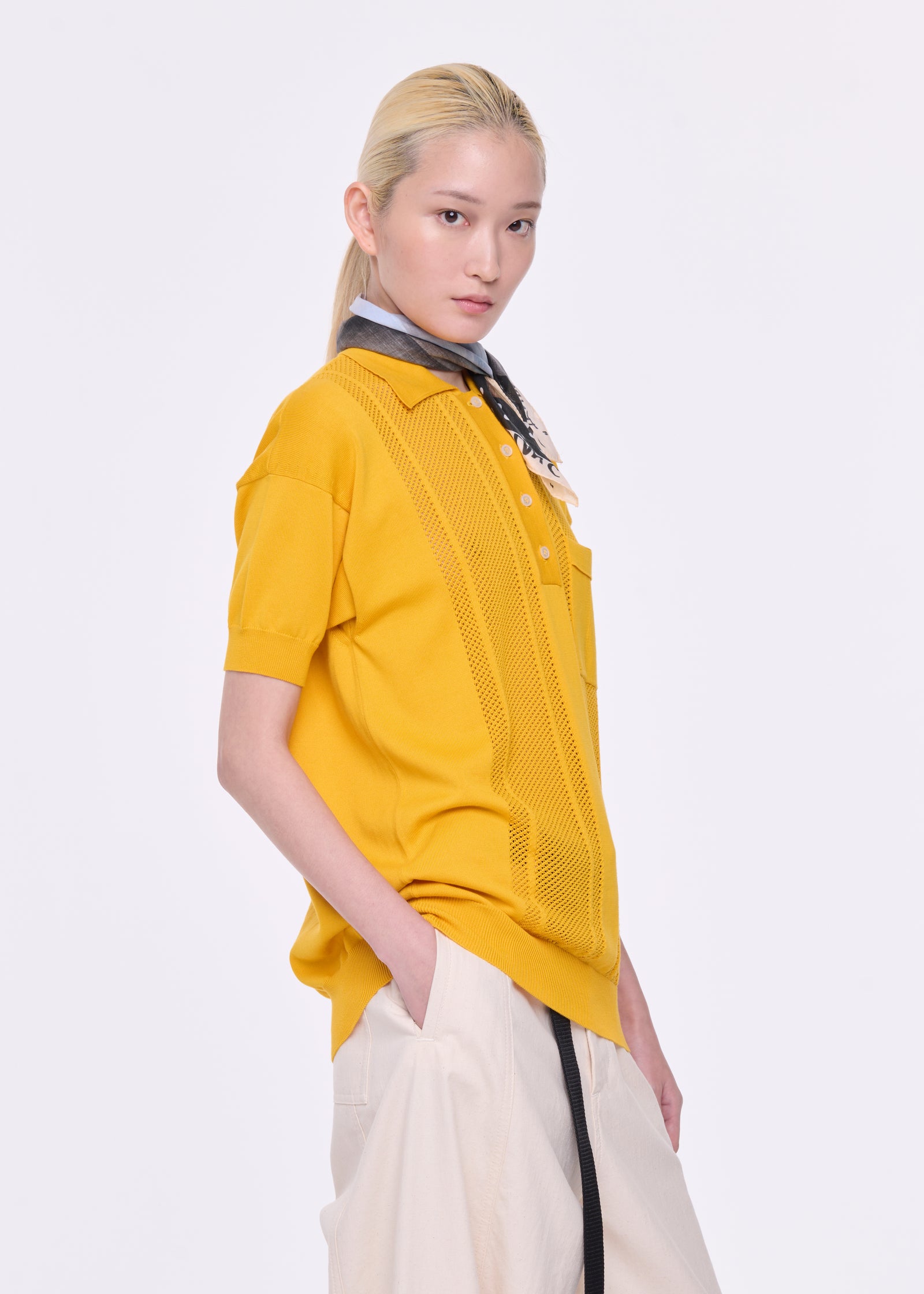 DANDELION KNITTED POLO SHIRT