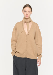 BABY CAMEL CARDIGAN WITH SHAWL - Plan C