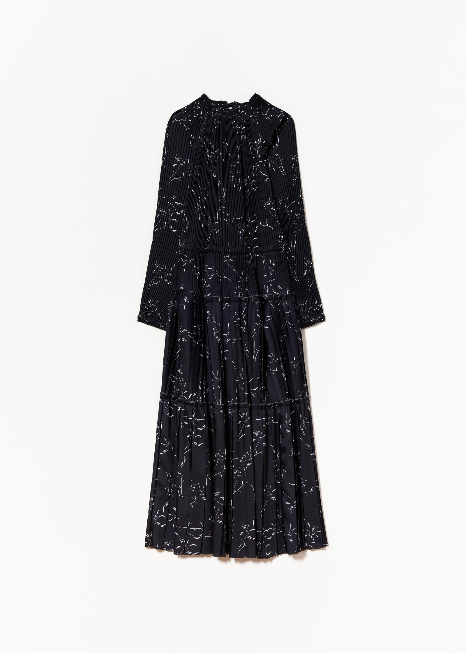 ABITO PLISSETTATO CON STAMPA A FIORI