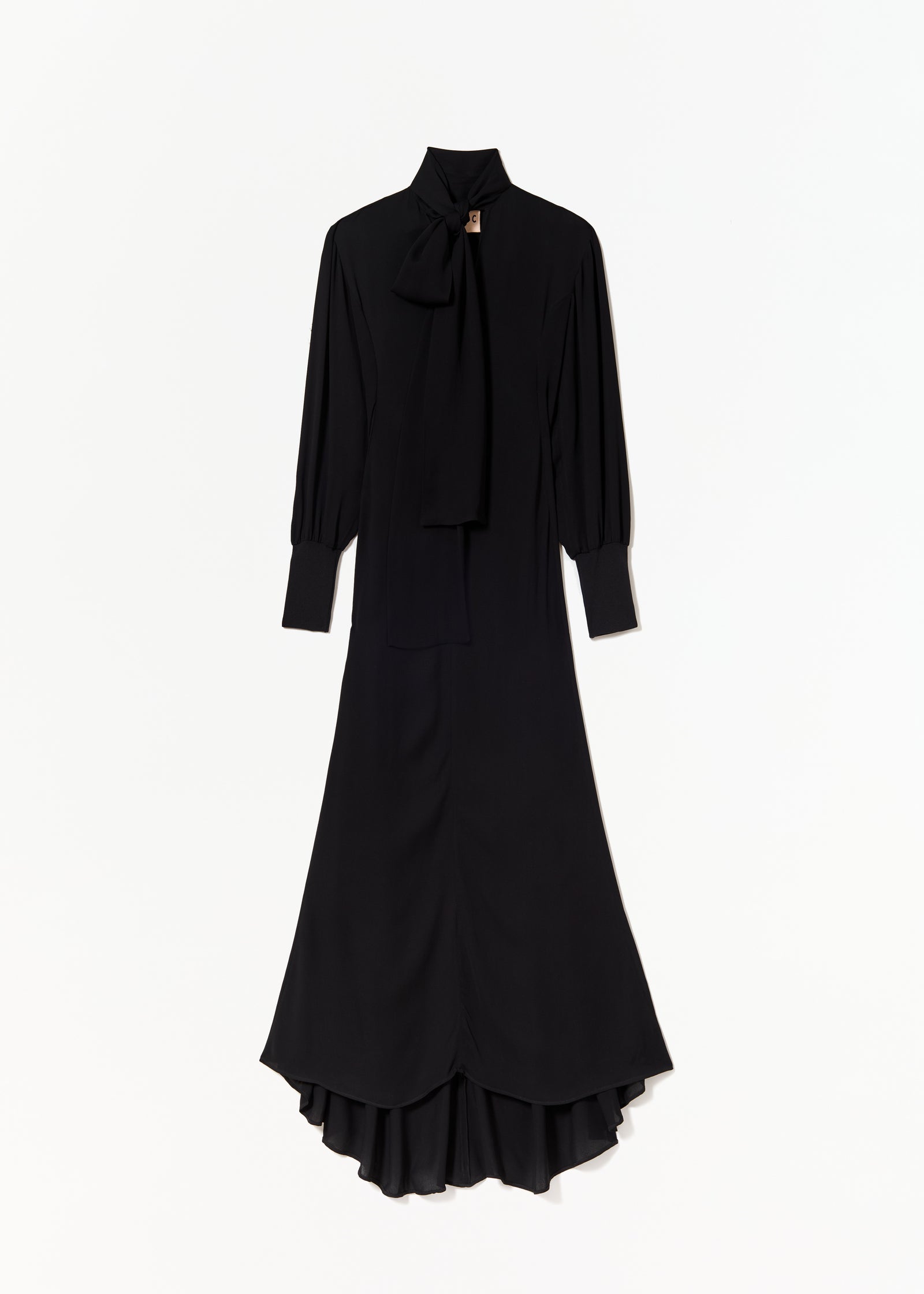 BLACK GEORGETTE LONG DRESS