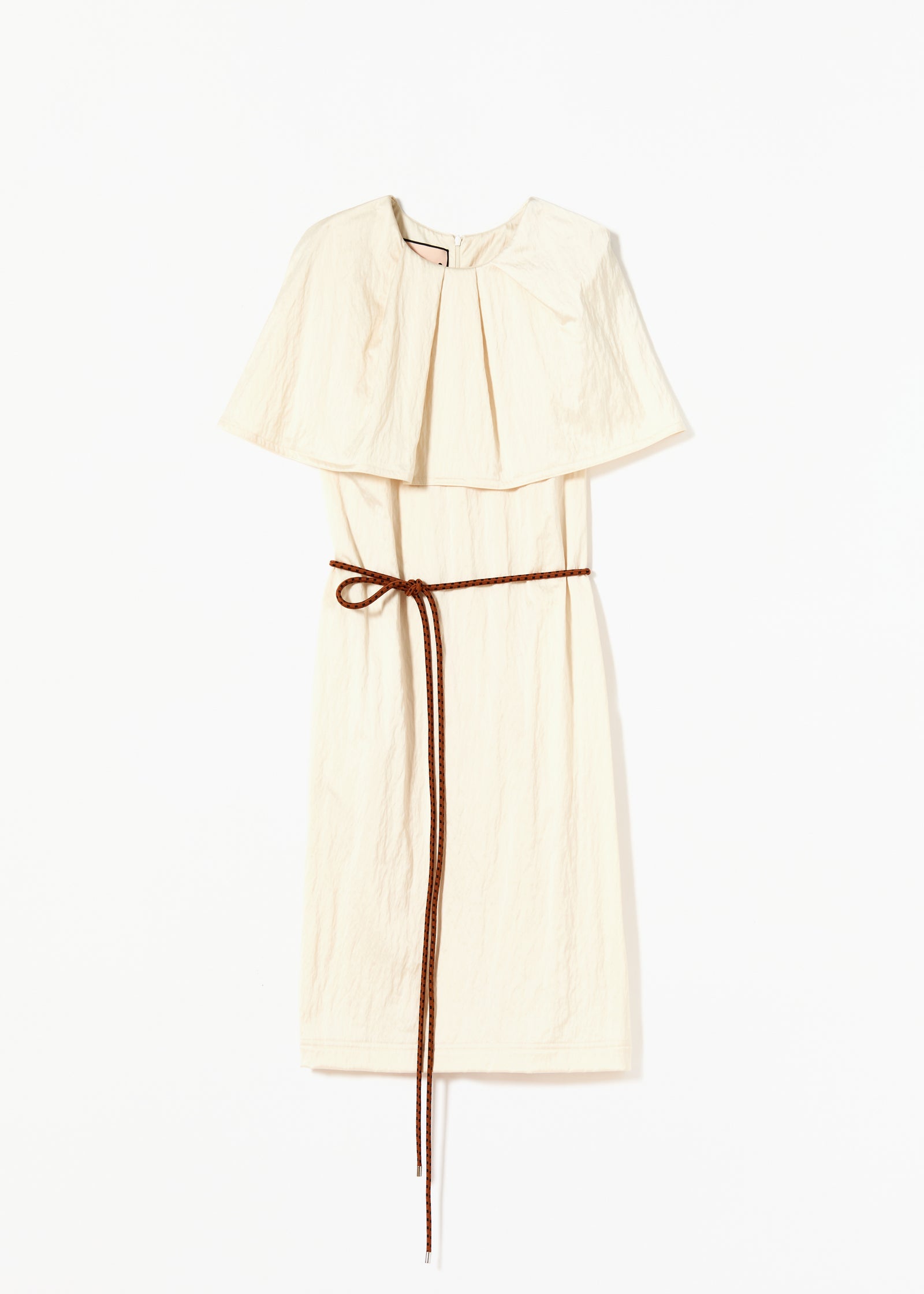 Midi Dress With Cape - Plan C Midi Dress With Cape - Plan C