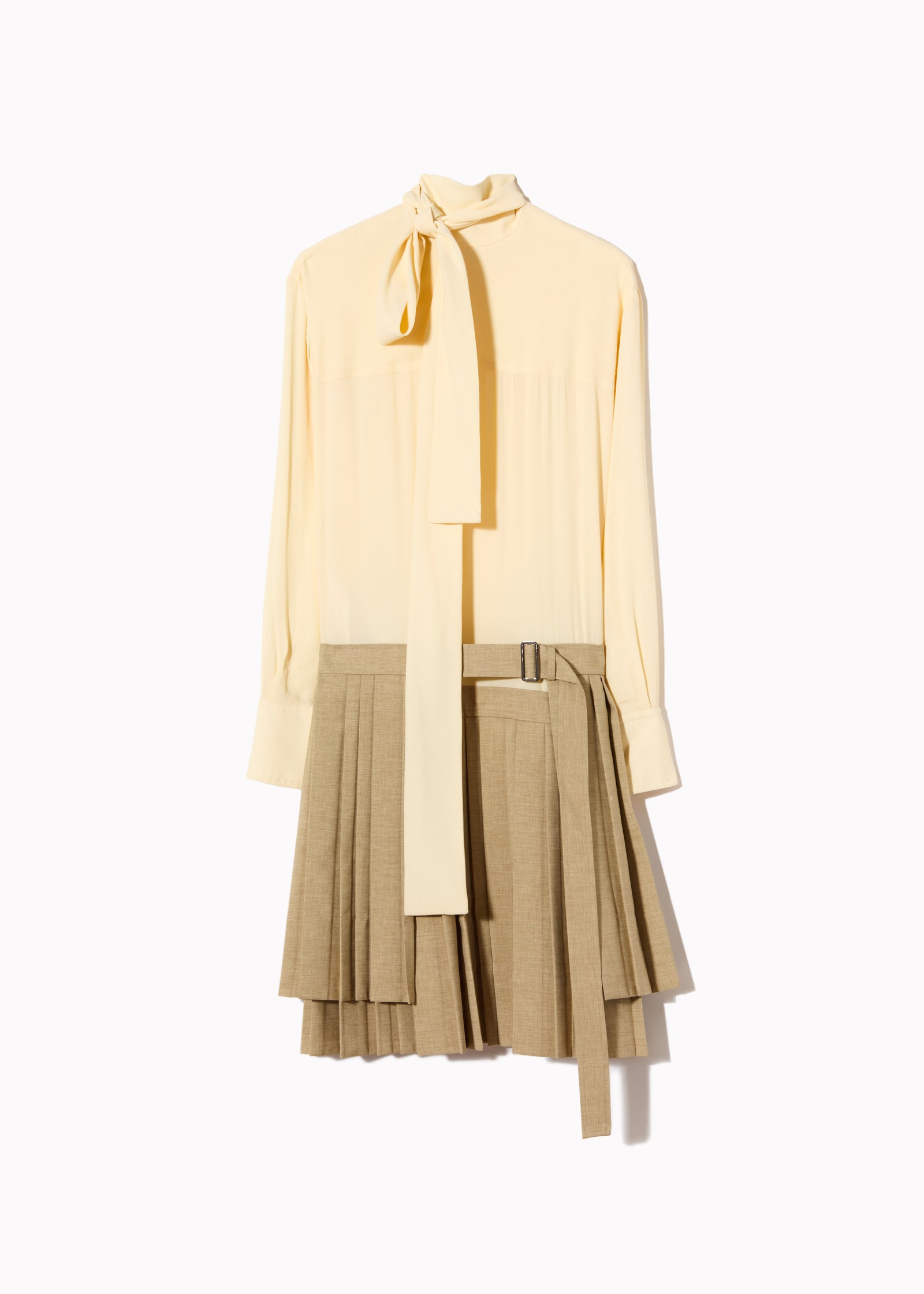 COMBINED PLEATED DRESS