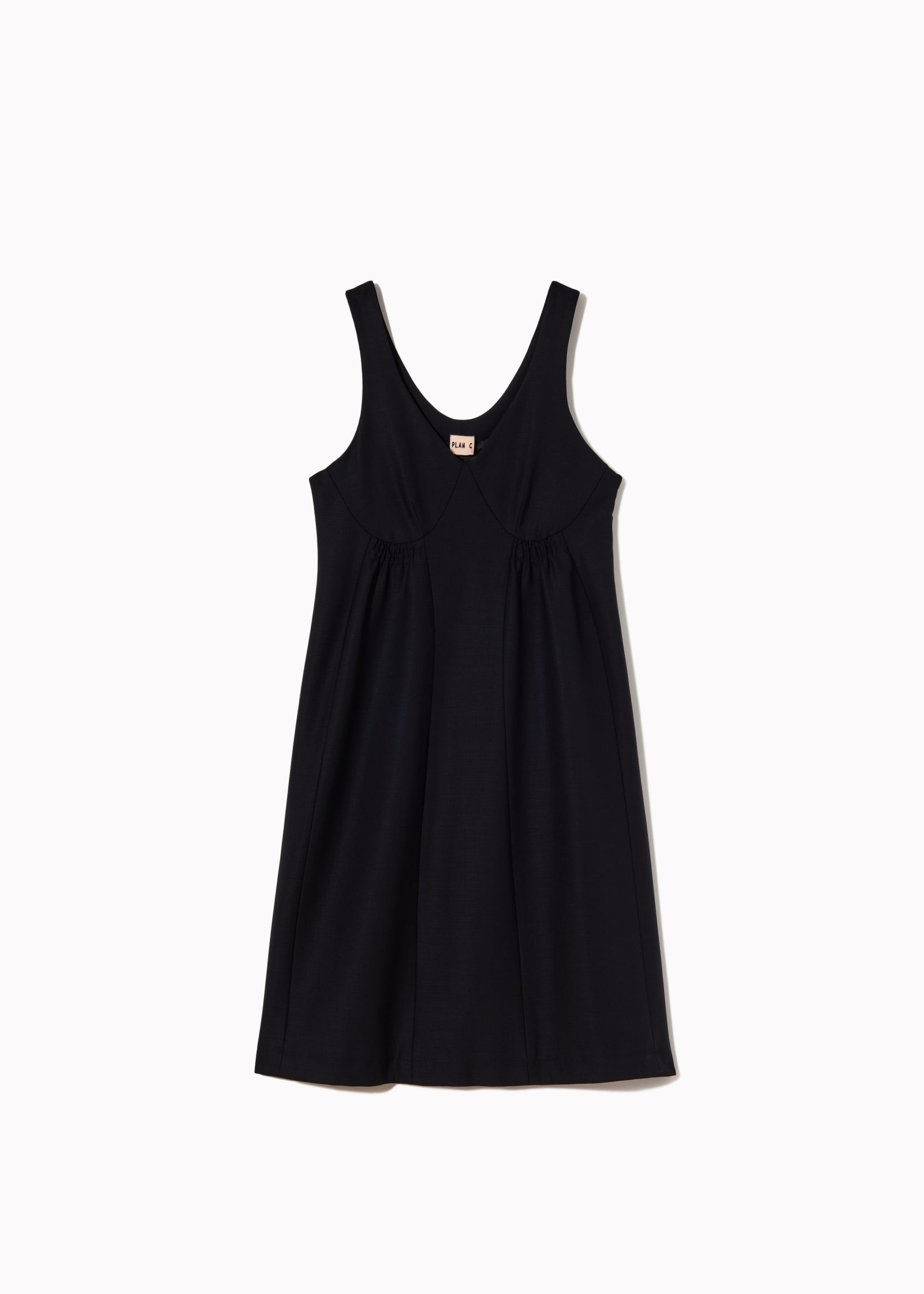 FLARED WOOL MINI DRESS