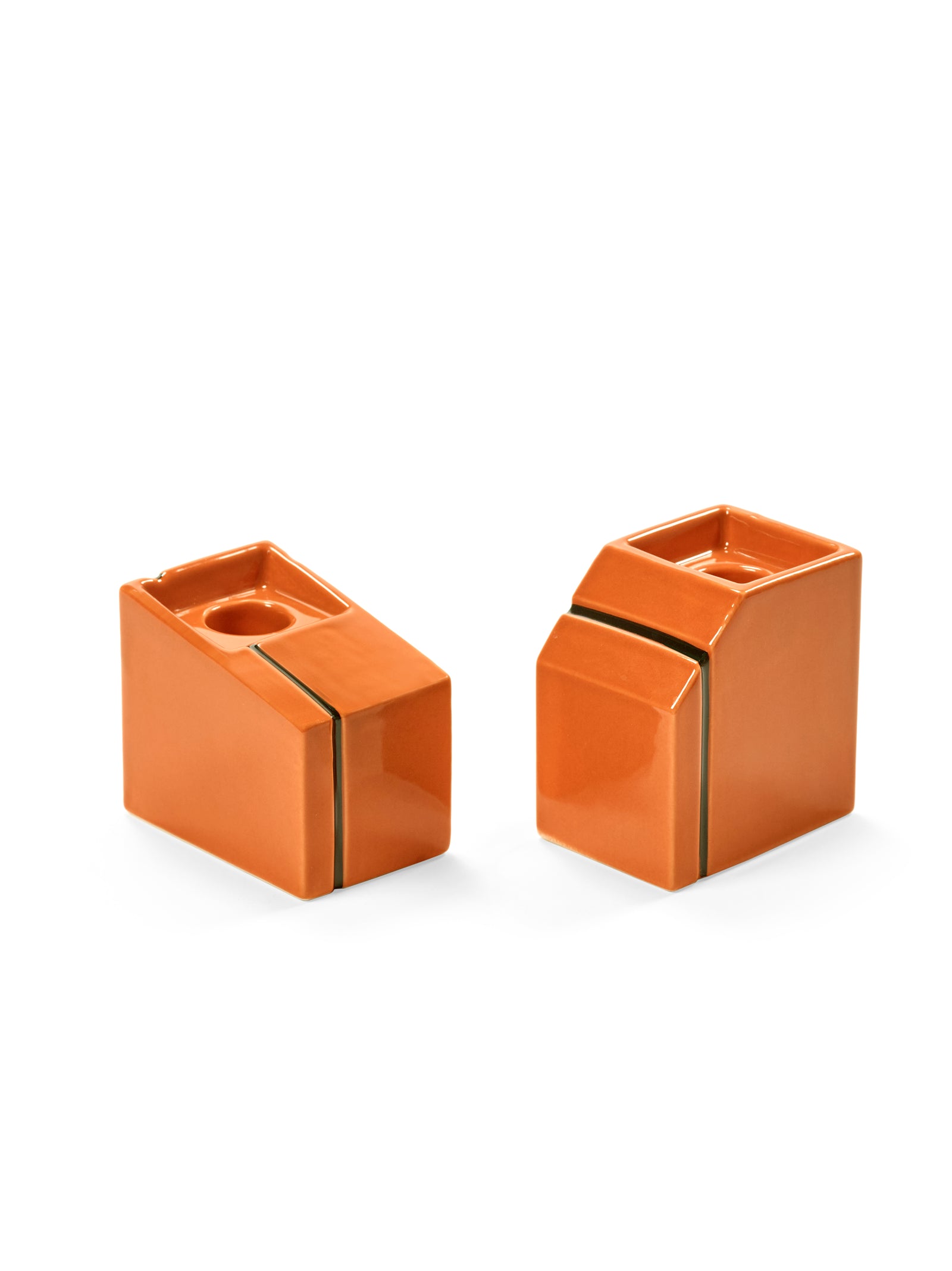 PORTACANDELE ARANCIONI