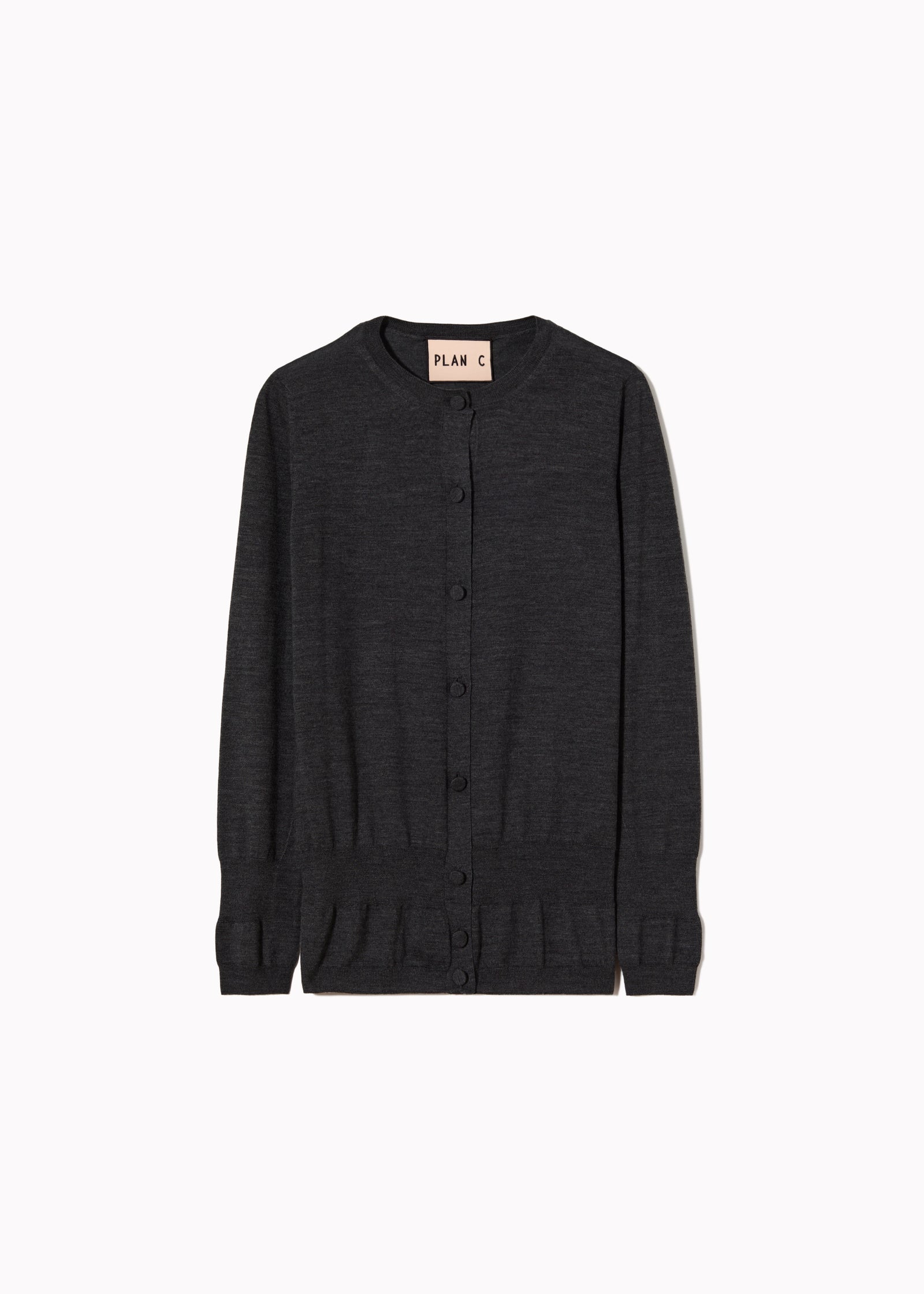 GRANITE SILK WOOL CARDIGAN