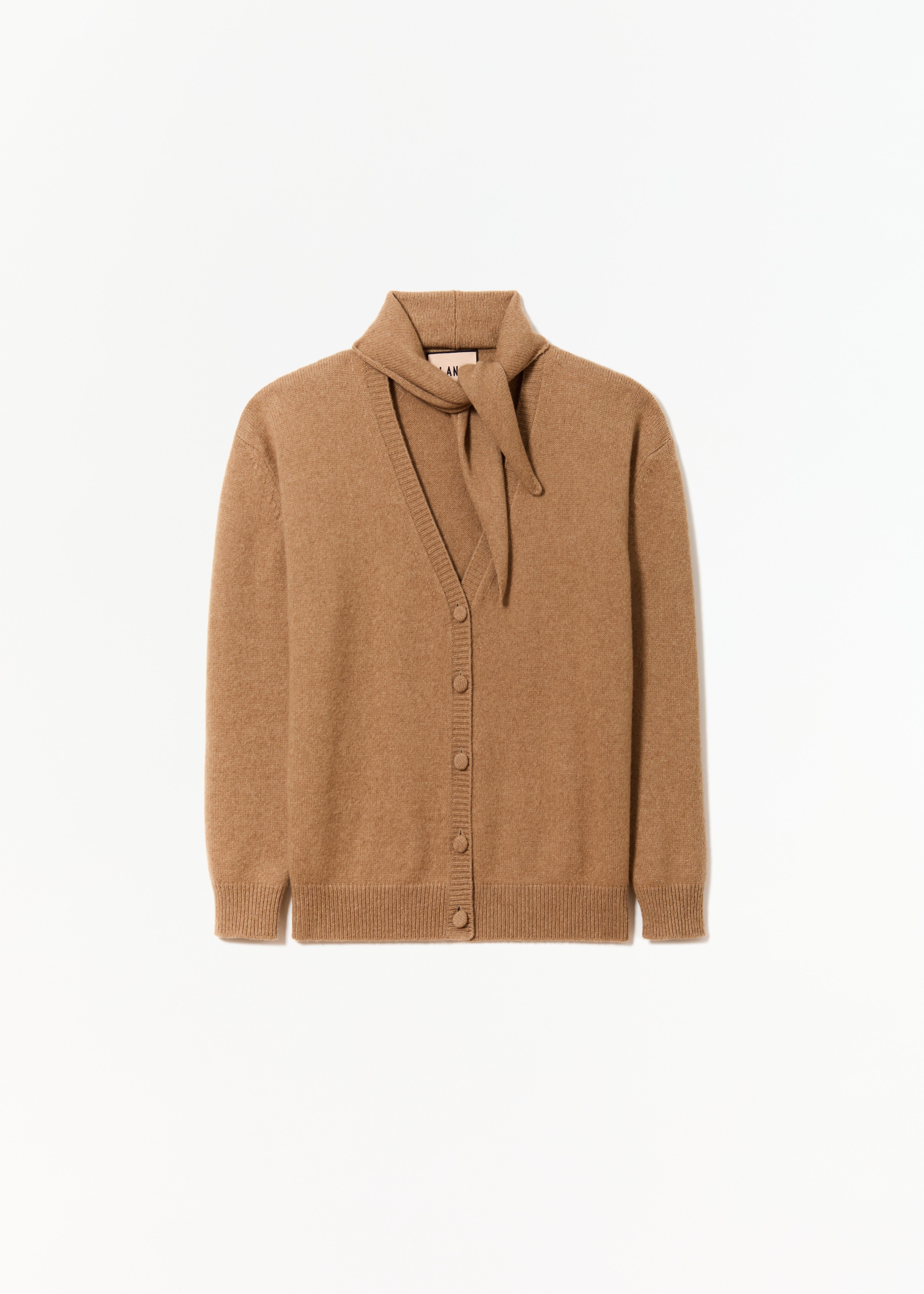 BABY CAMEL CARDIGAN WITH SHAWL