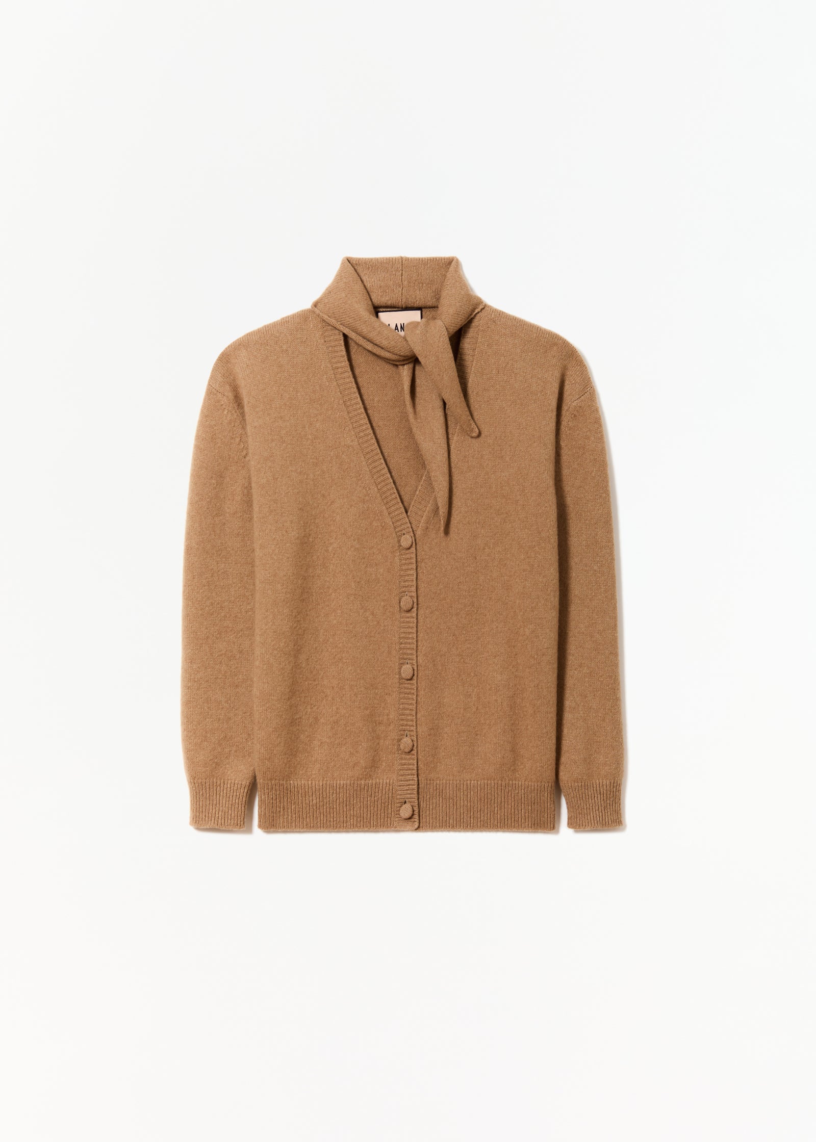 BABY CAMEL CARDIGAN WITH SHAWL