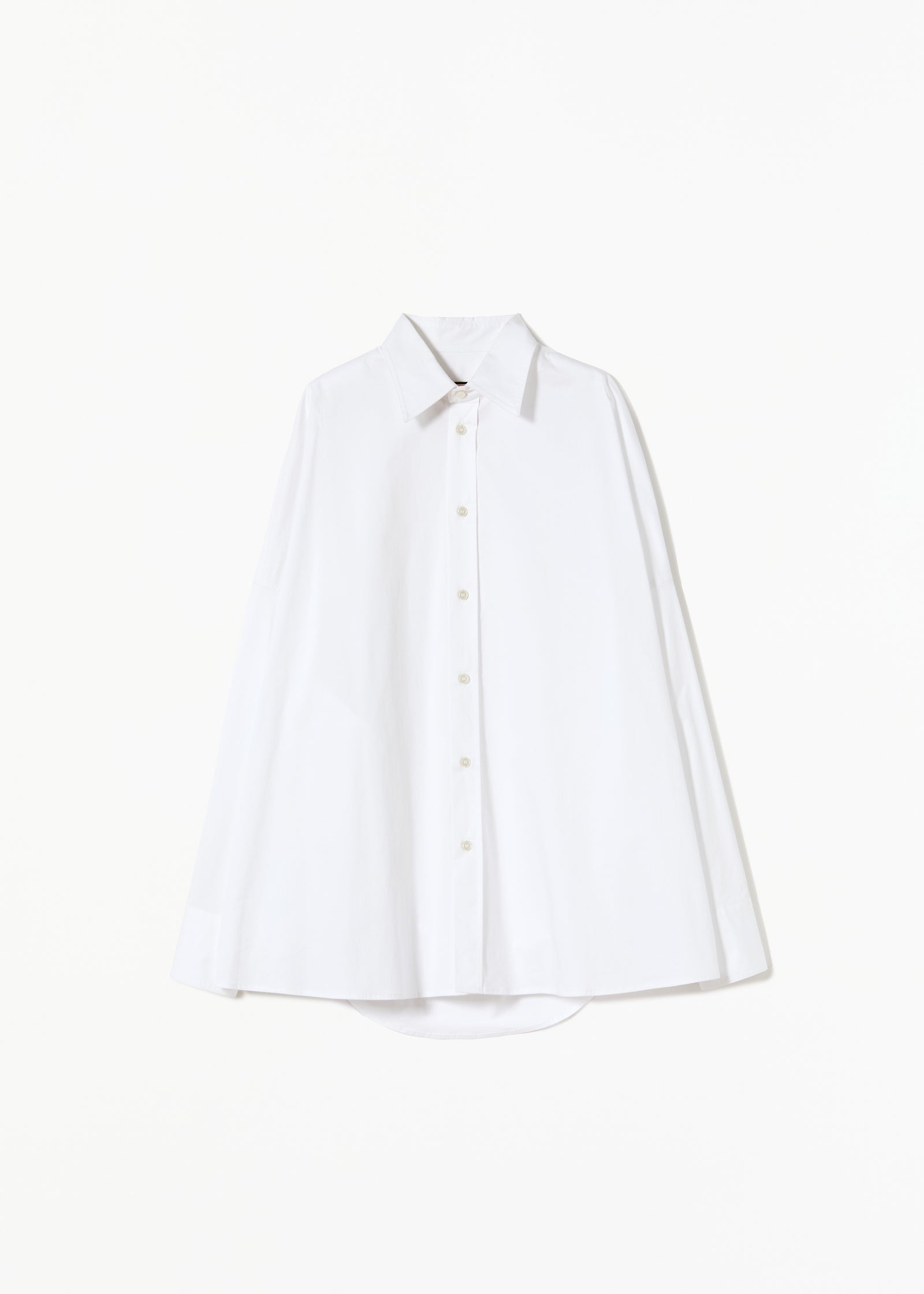 DRAPED BACK COTTON SHIRT