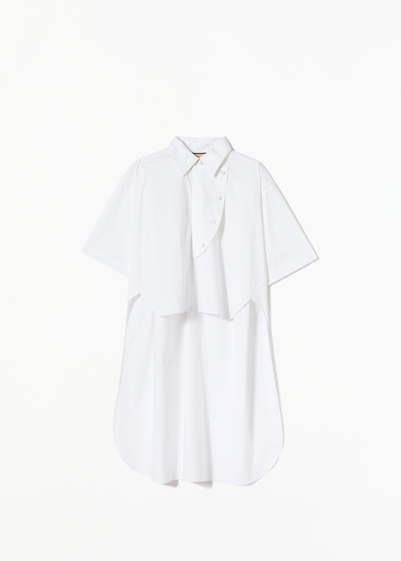 WHITE SHIRT WITH FRONT PANEL