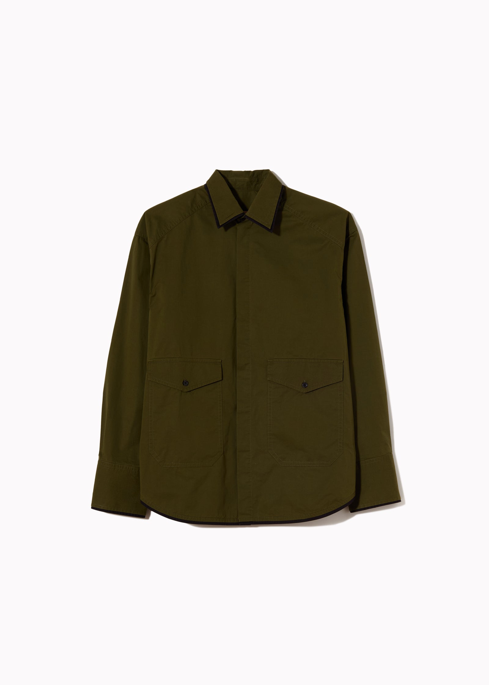 CONTRAST TRIM UTILITY SHIRT
