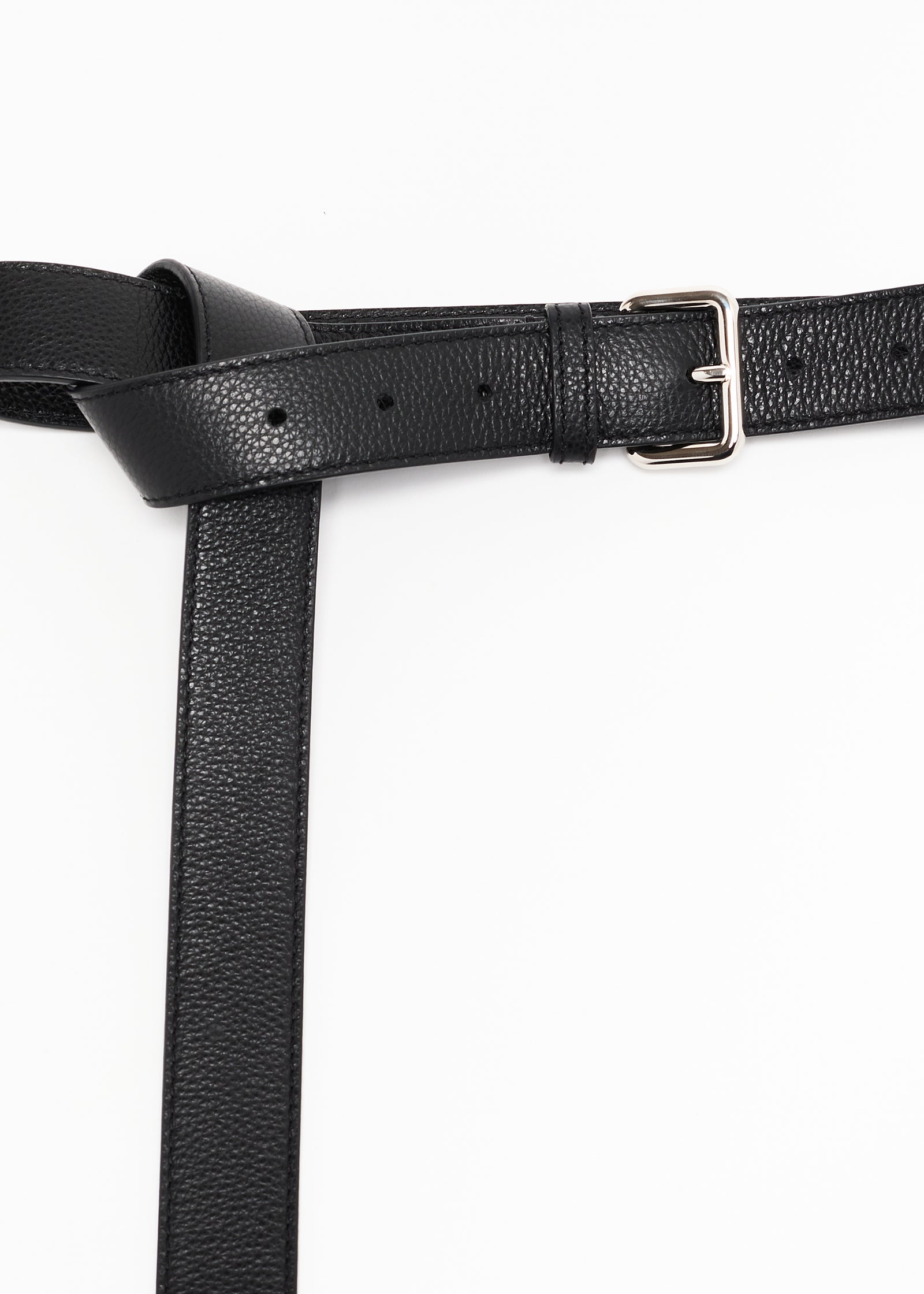 LEATHER BELT BLACK