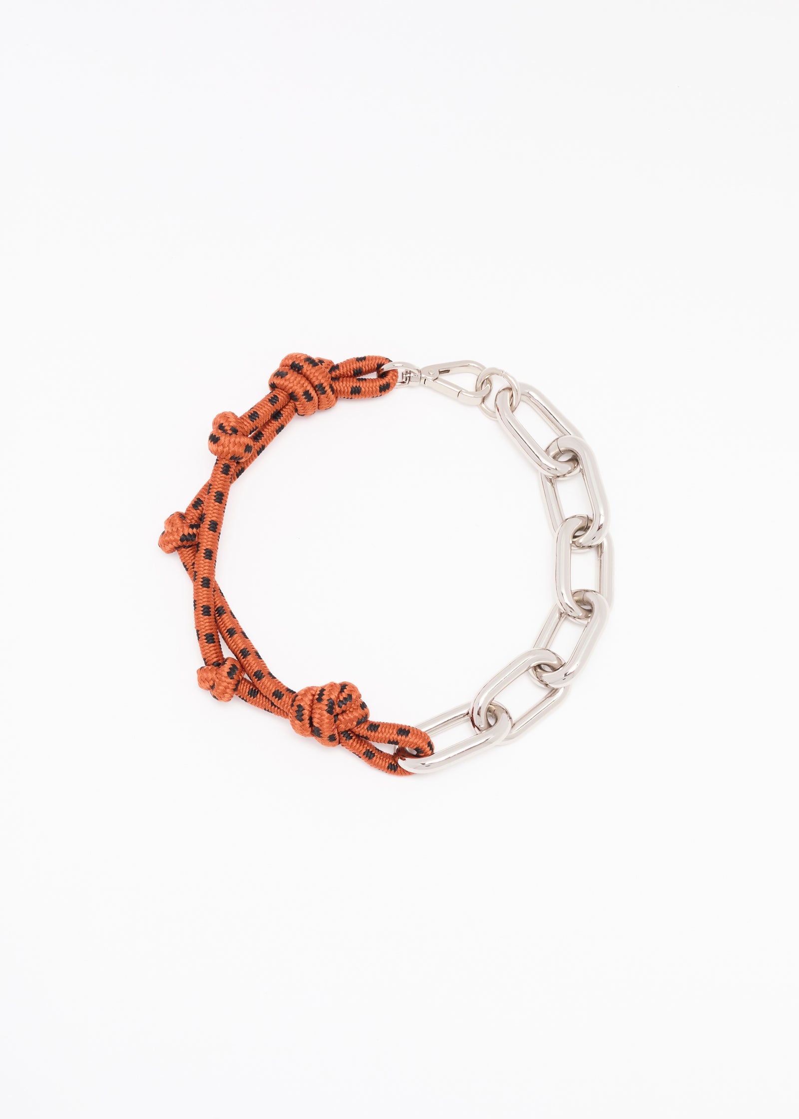 TOBACCO KNOTTED CORD CHAIN NECKLACE