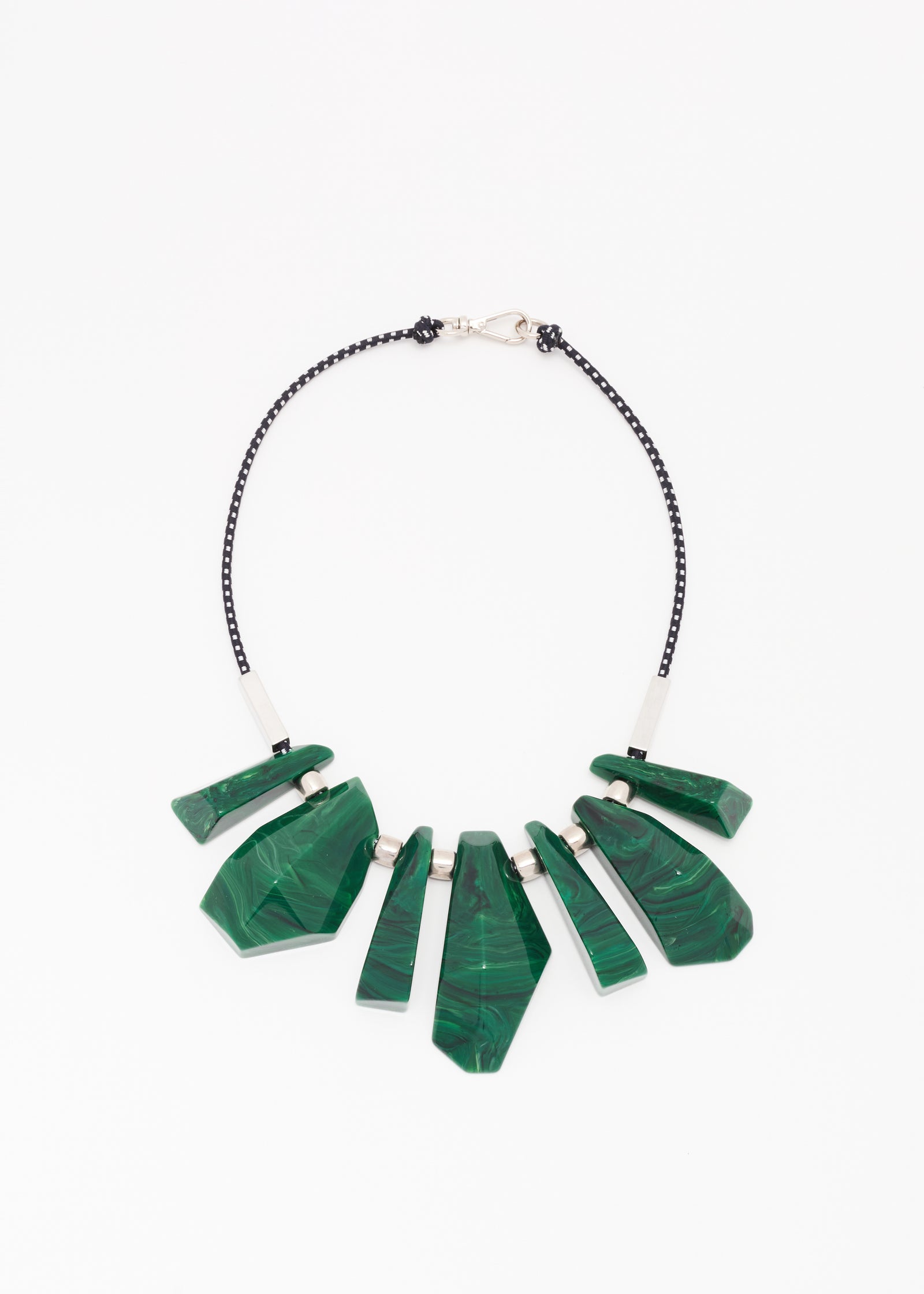 IRREGULAR MALACHITE PENDANTS NECKLACE