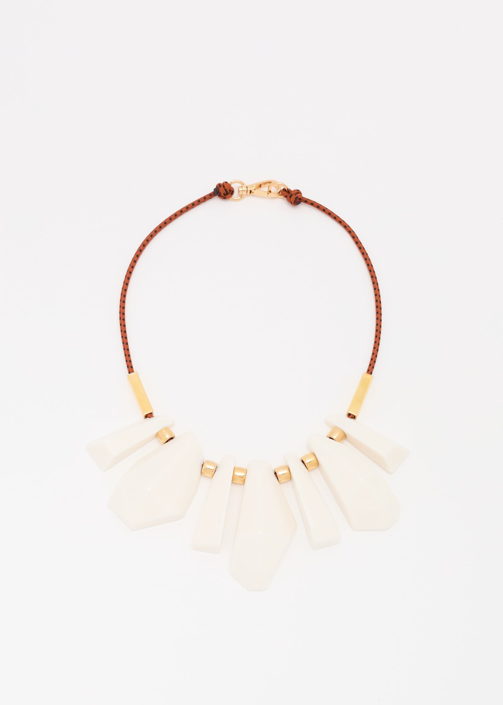 IRREGULAR MILK PENDANTS NECKLACE