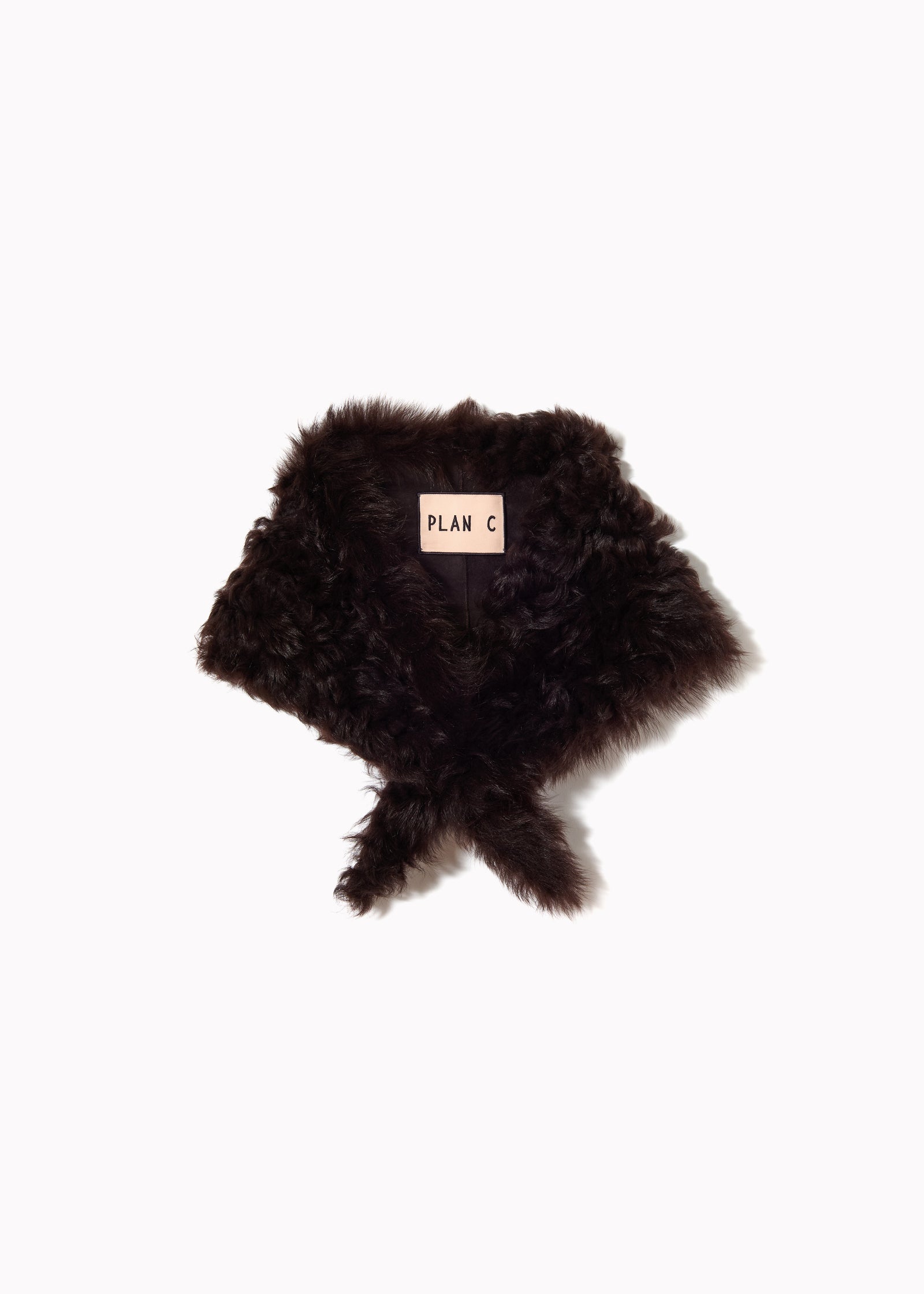 COLLO IN SHEARLING CASTAGNA