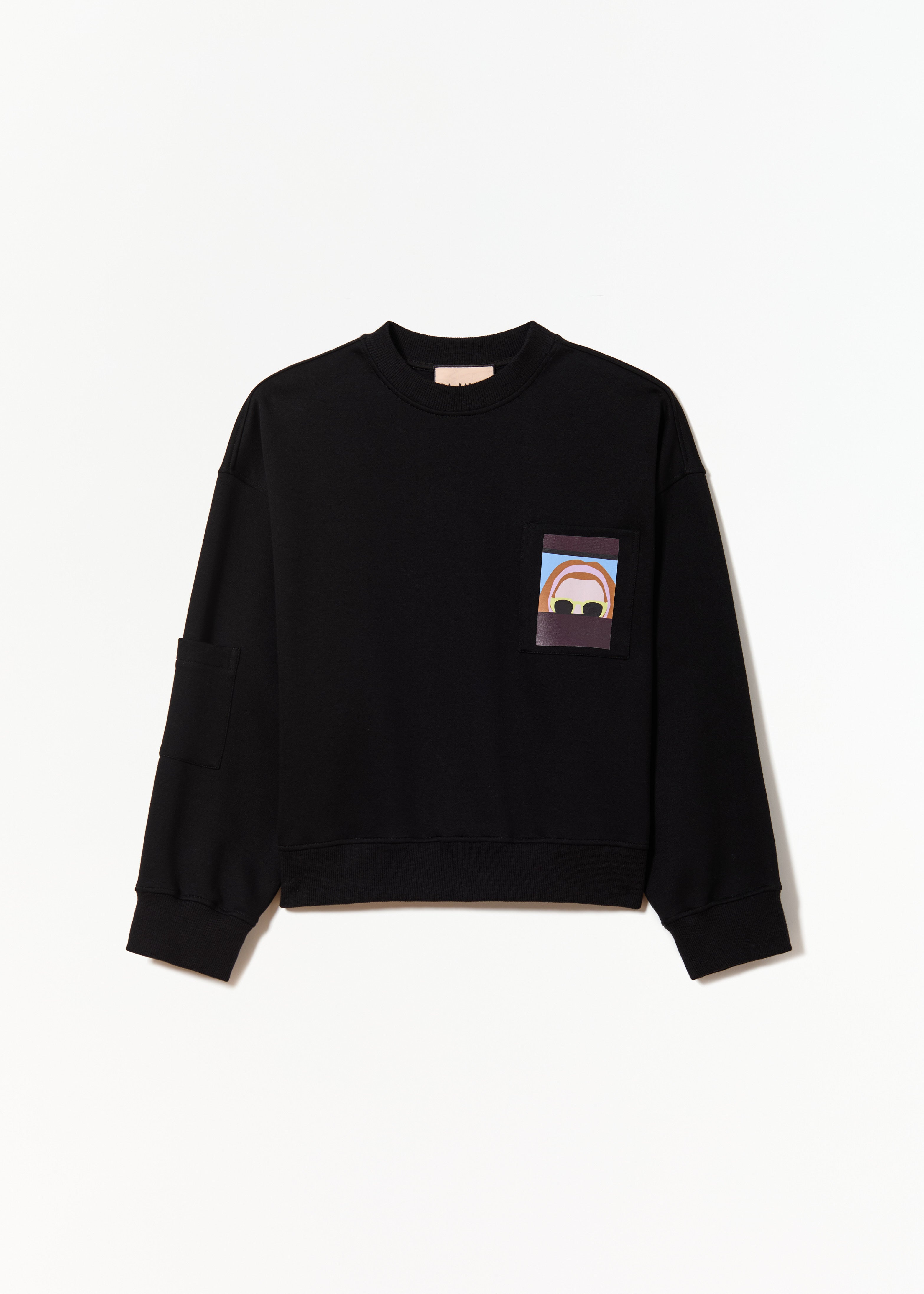 BLACK "SELF PORTRAIT" SWEATSHIRT