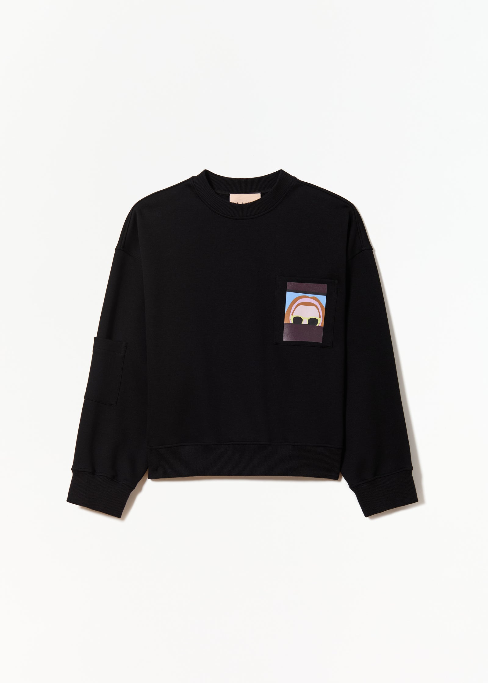 BLACK "SELF PORTRAIT" SWEATSHIRT