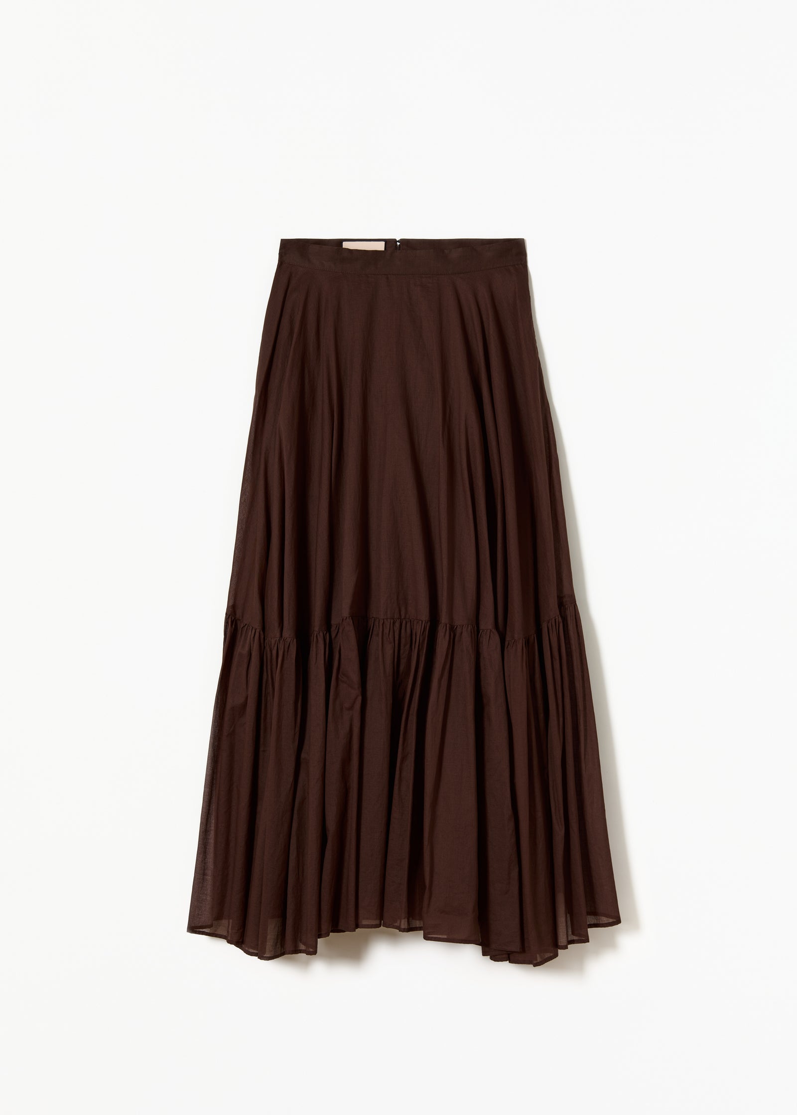 COFFEE ORGANZA LONG SKIRT