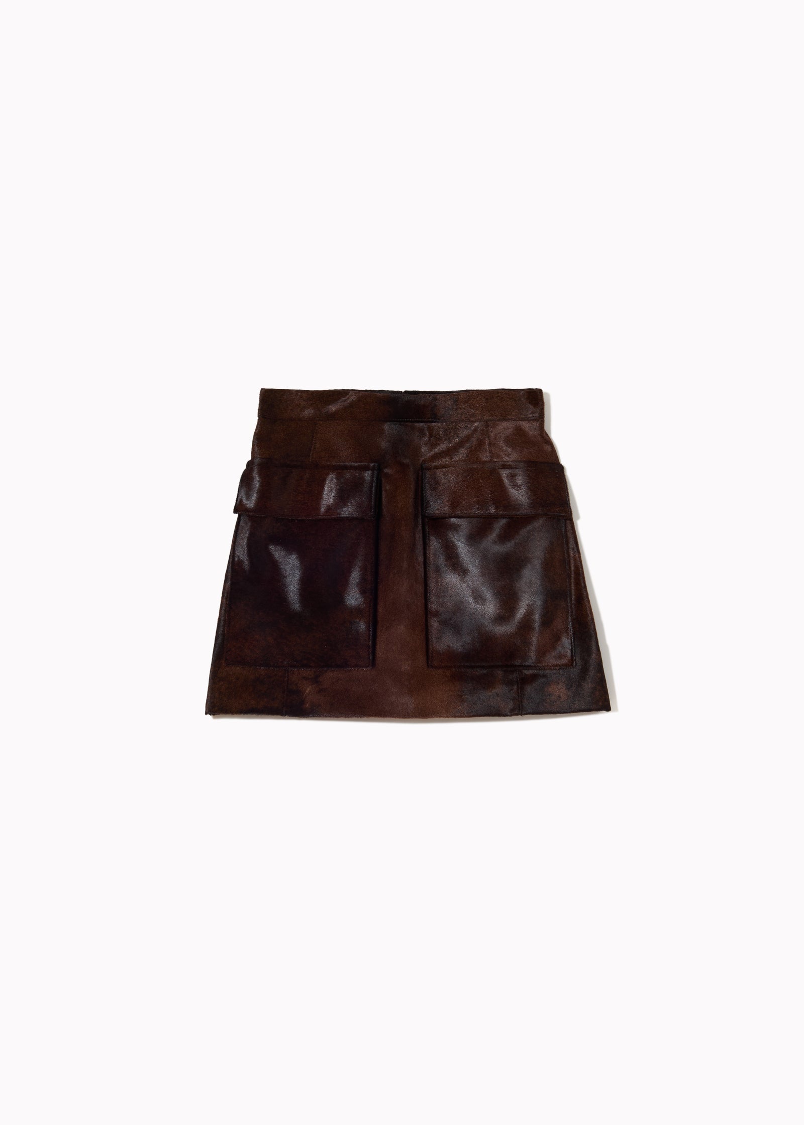 CALF LEATHER MINI SKIRT