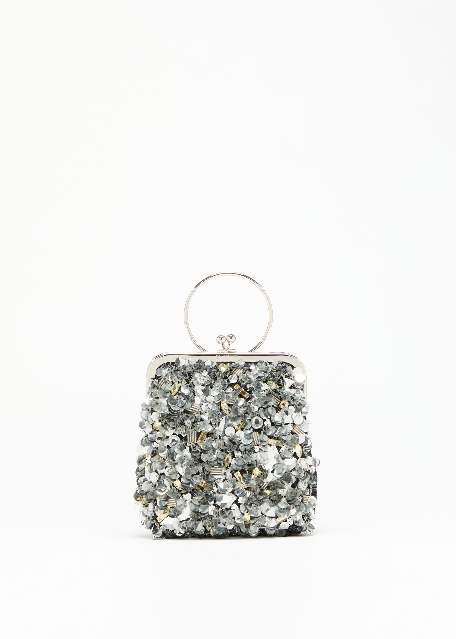 GRISAILLE POUCH WITH SEQUINS
