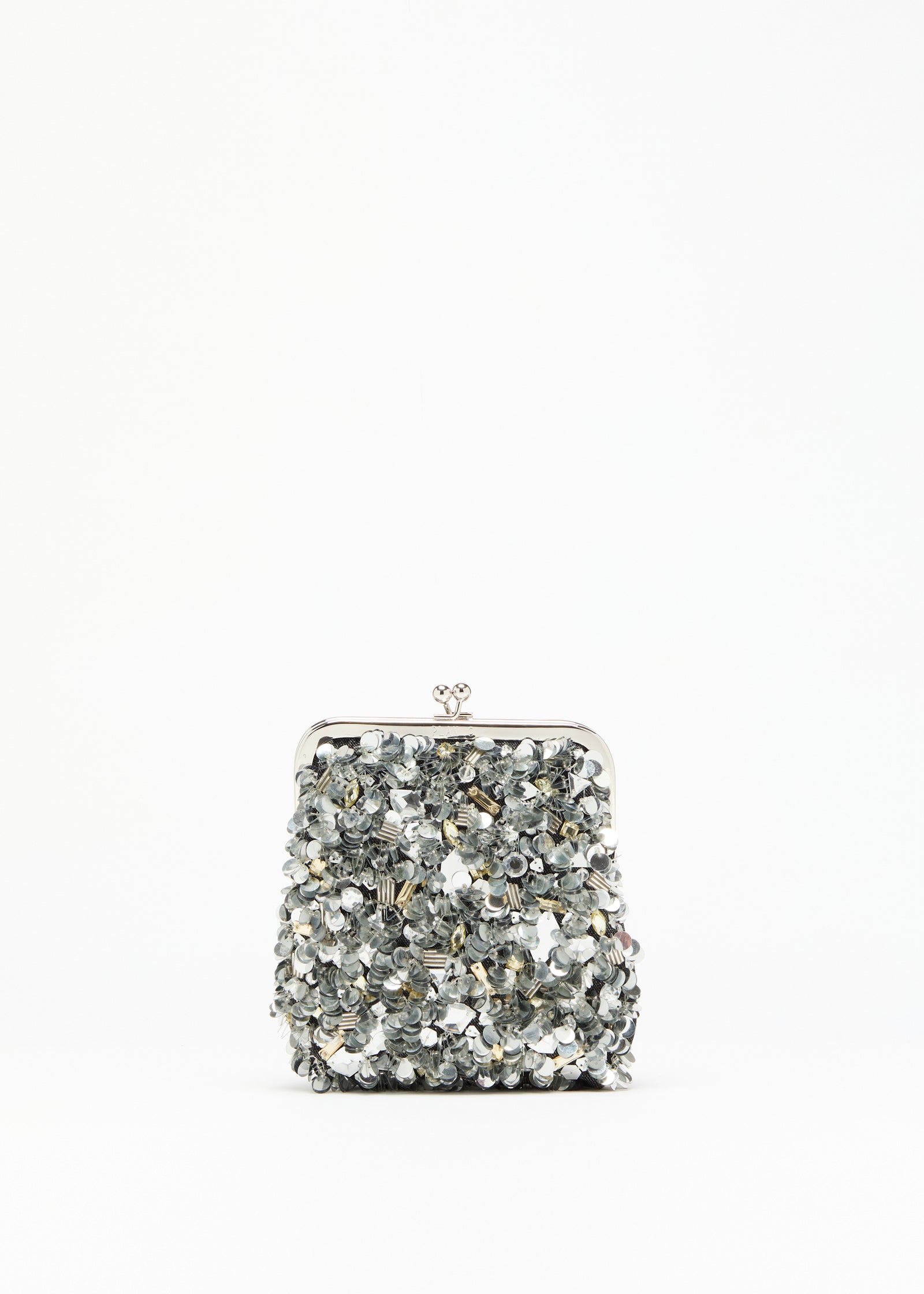 GRISAILLE POUCH WITH SEQUINS