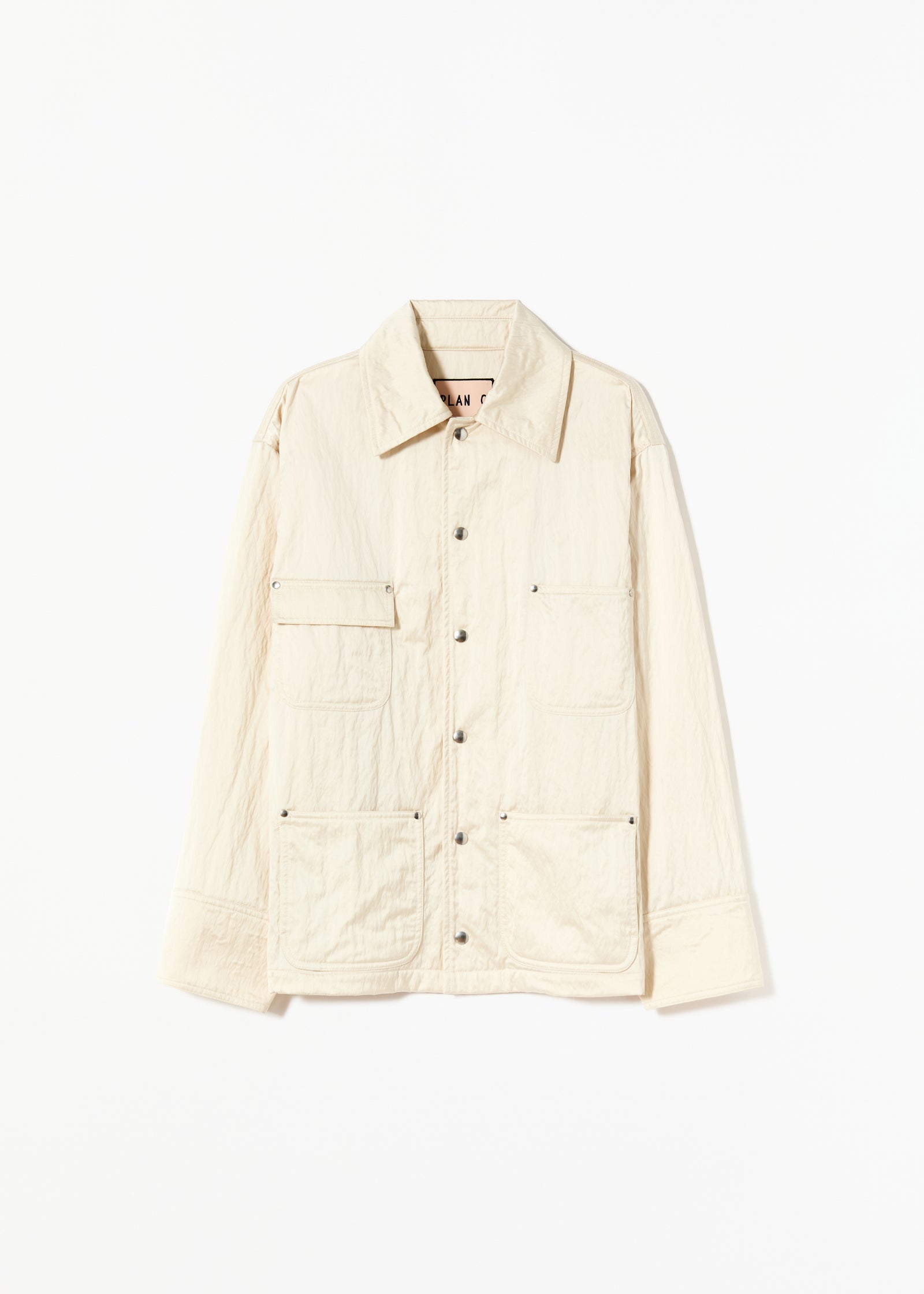 EGGWHITE NYLON JACKET