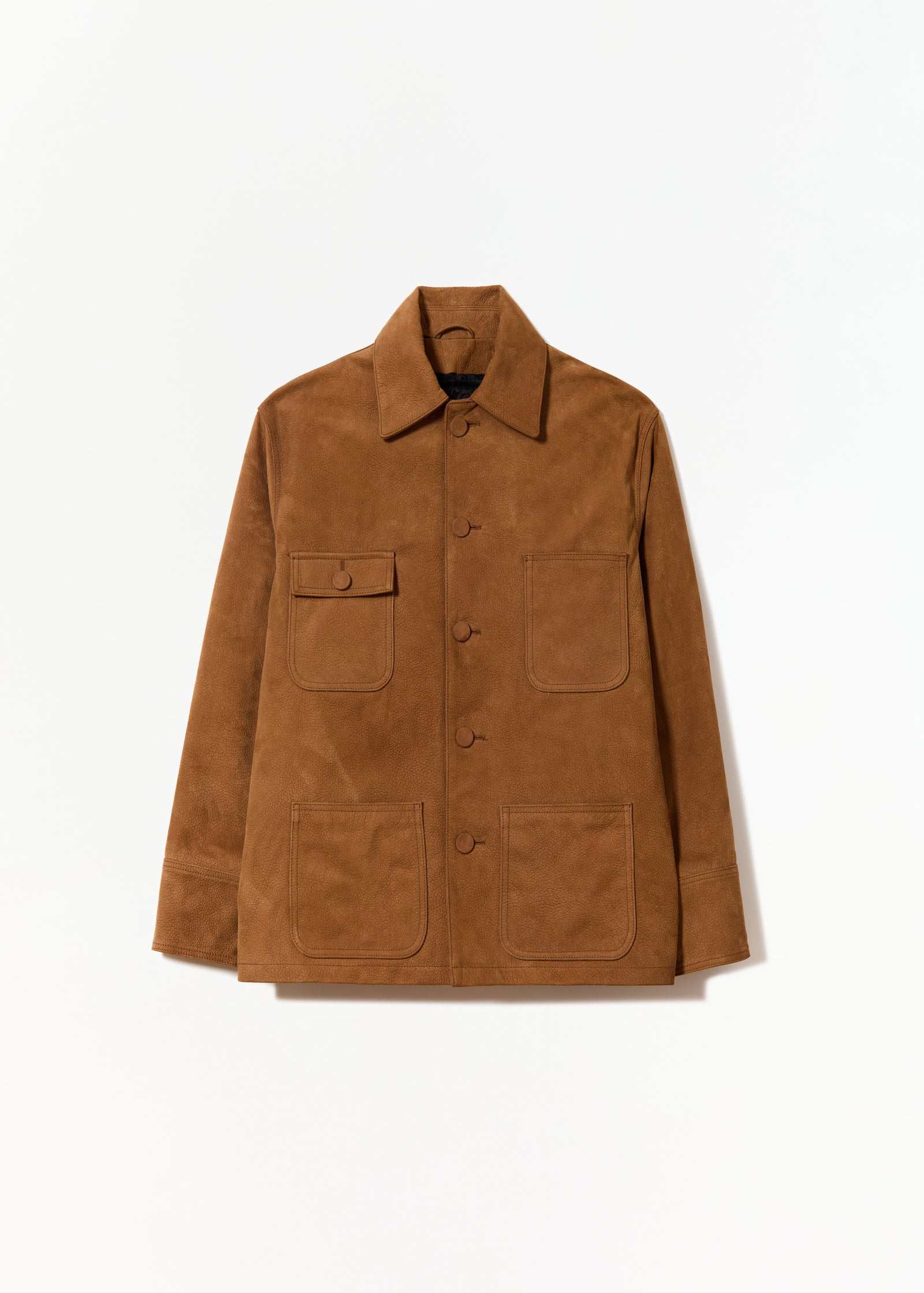 TOBACCO LEATHER JACKET