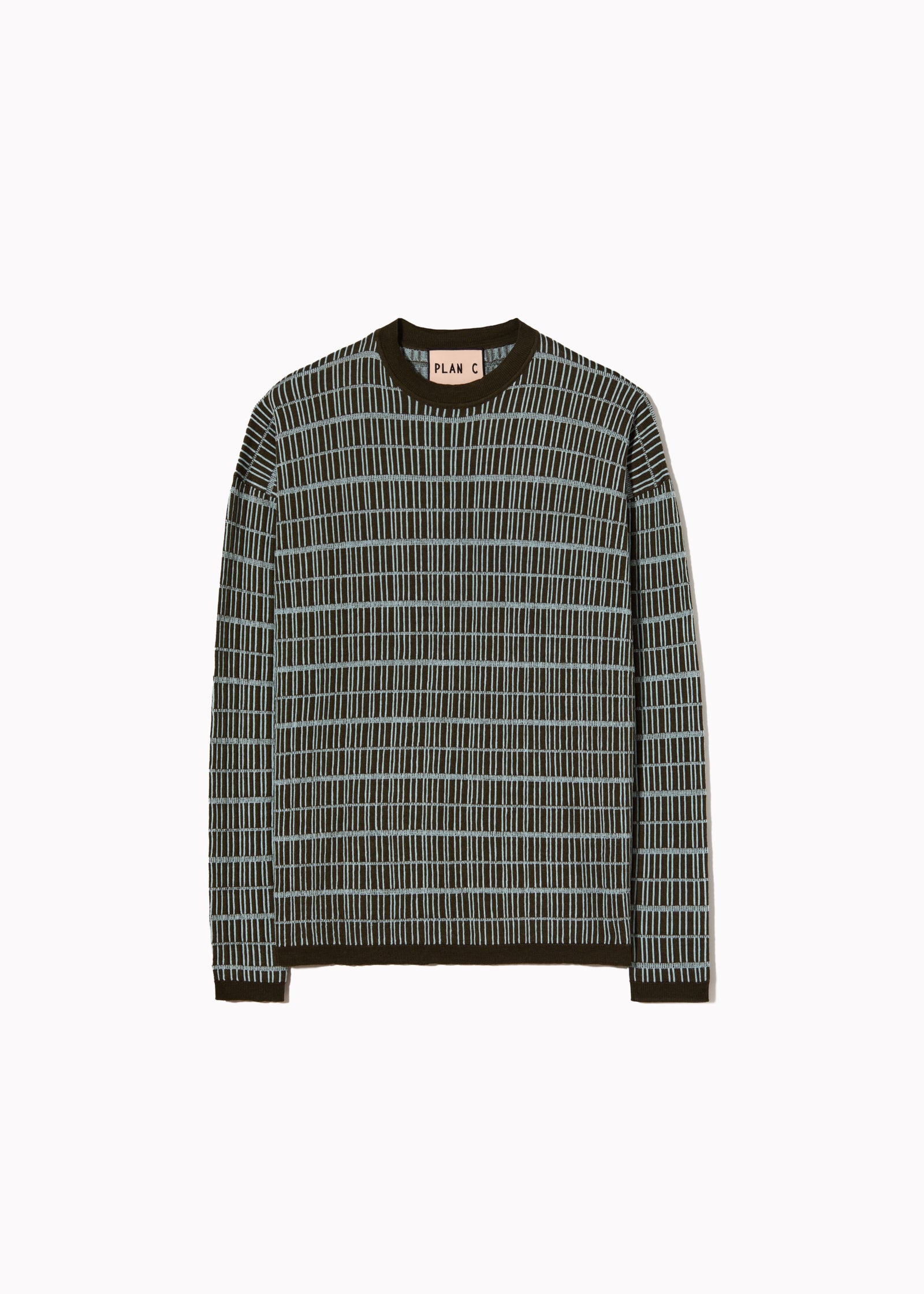 MAGLIONE GIROCOLLO JACQUARD GRAFICO